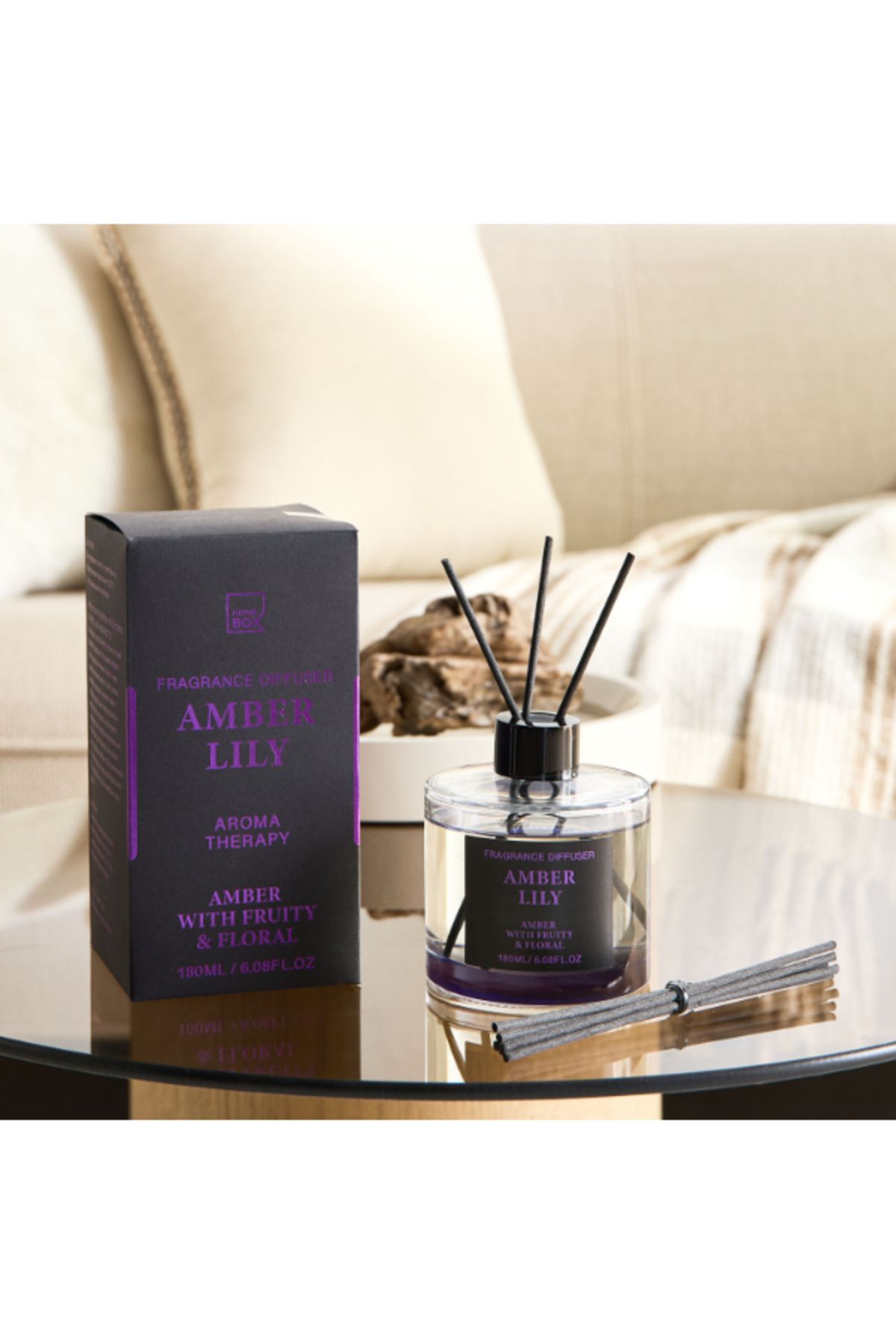 Home Box-Abbey Something in the Dark Amber Lily Reed Diffuser 180 ml 1