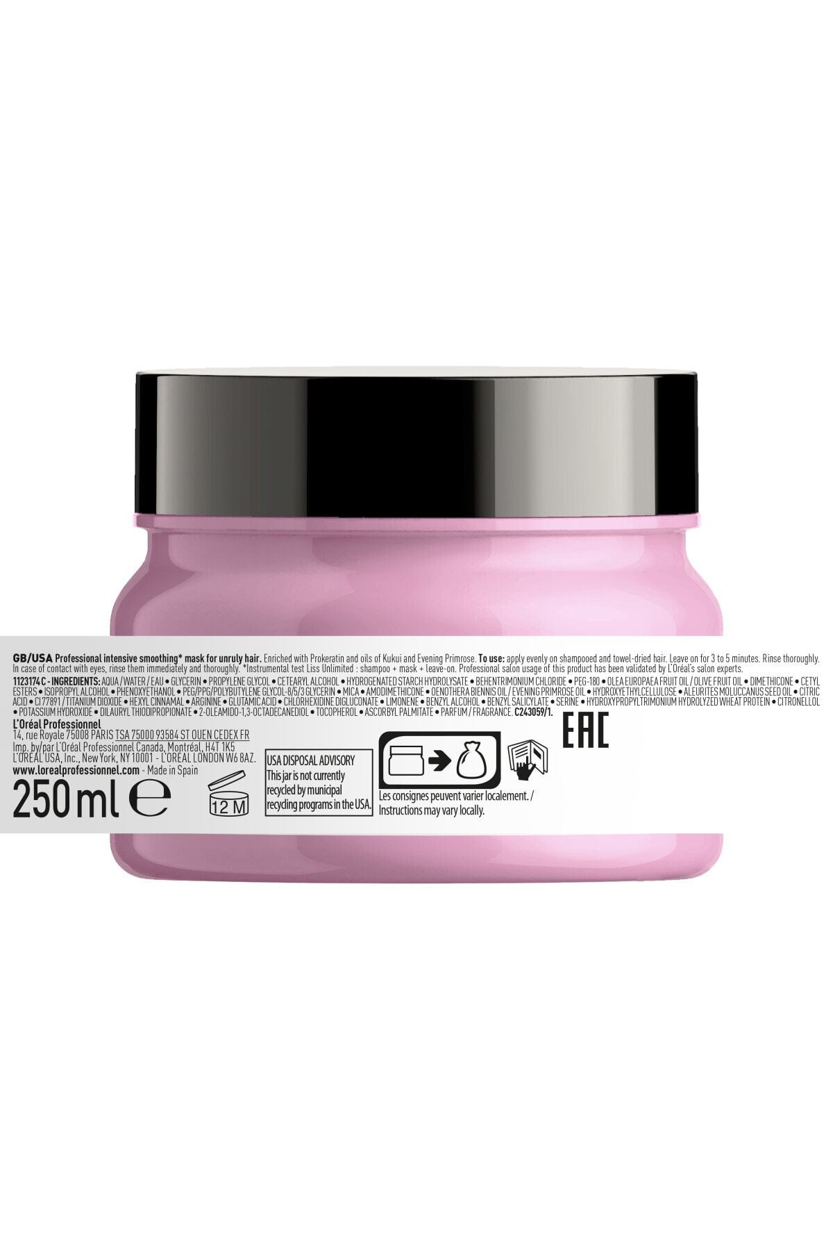 Liss Unlimited Düzleştirici Etkili Saç Maskesi 500ml — blondi — تصویر 3 از 8