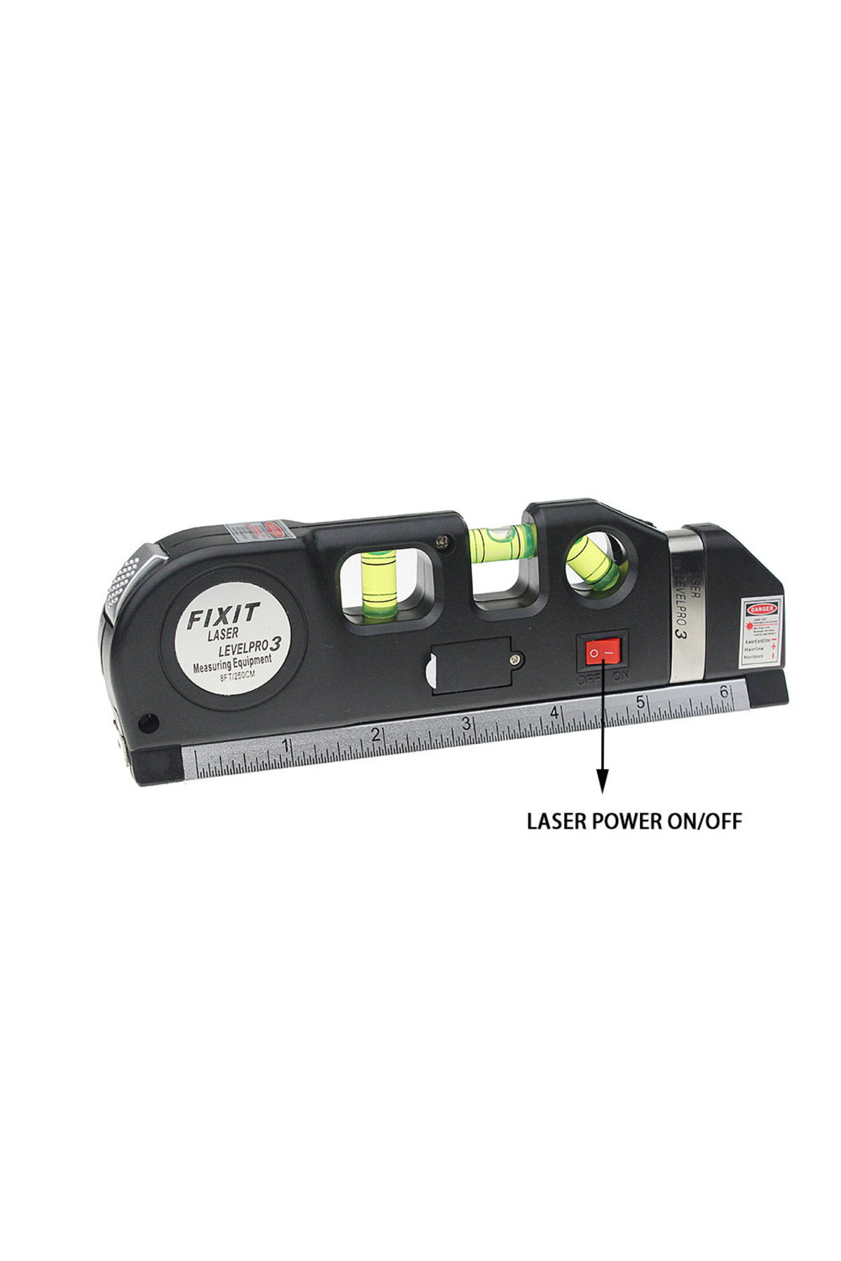 Ninth World-8ft/25m Laser Level Horizon Vertical Measure Aligner Standard And Metric Ruler Multip... 4