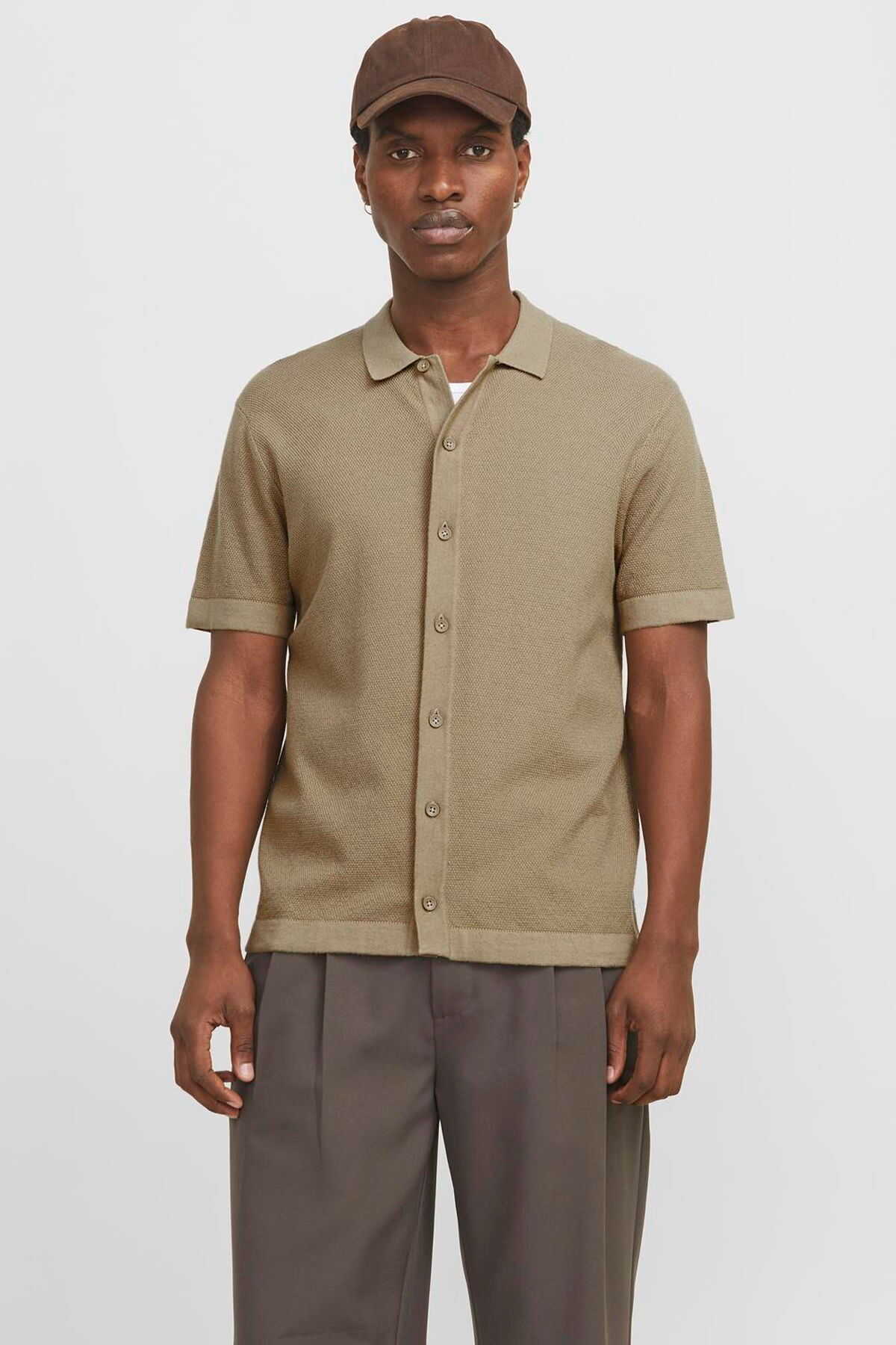 پیراهن مردانه راسته آستین کوتاه | جک اند جونز Jack & Jones TYC140ABC8C40E9900 - تصویر 4