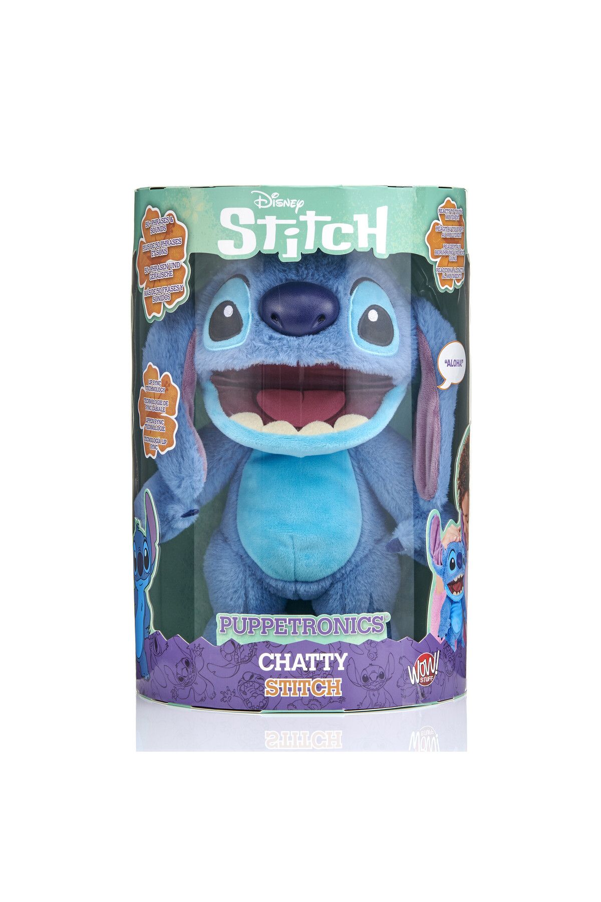 Disney-Stitch Real FX Chatty Puppetronic | Lilo & Stitch | Puppet | Interactive Plush Toy | Soft Toy 8