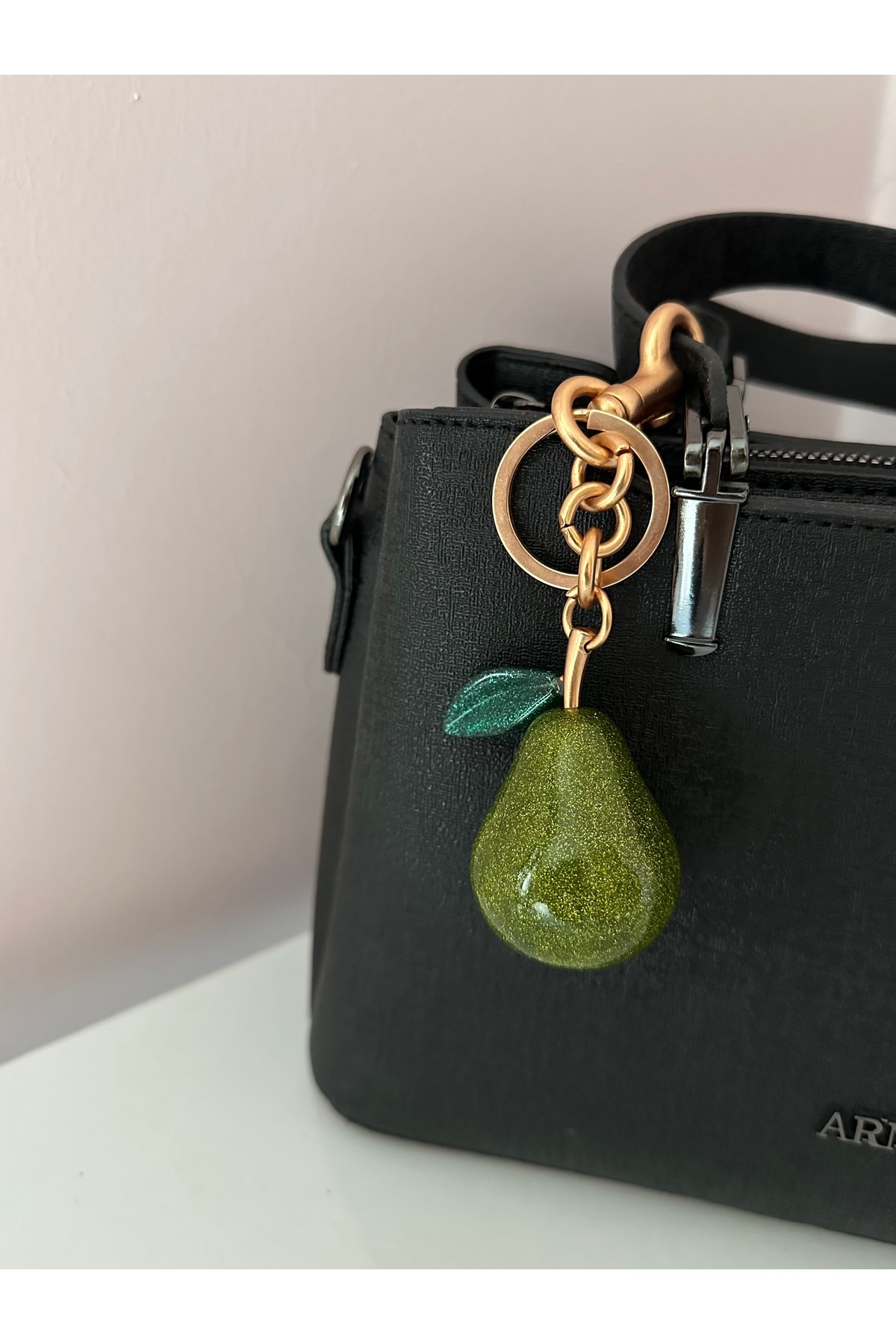 Pear Bag Charm Keychain