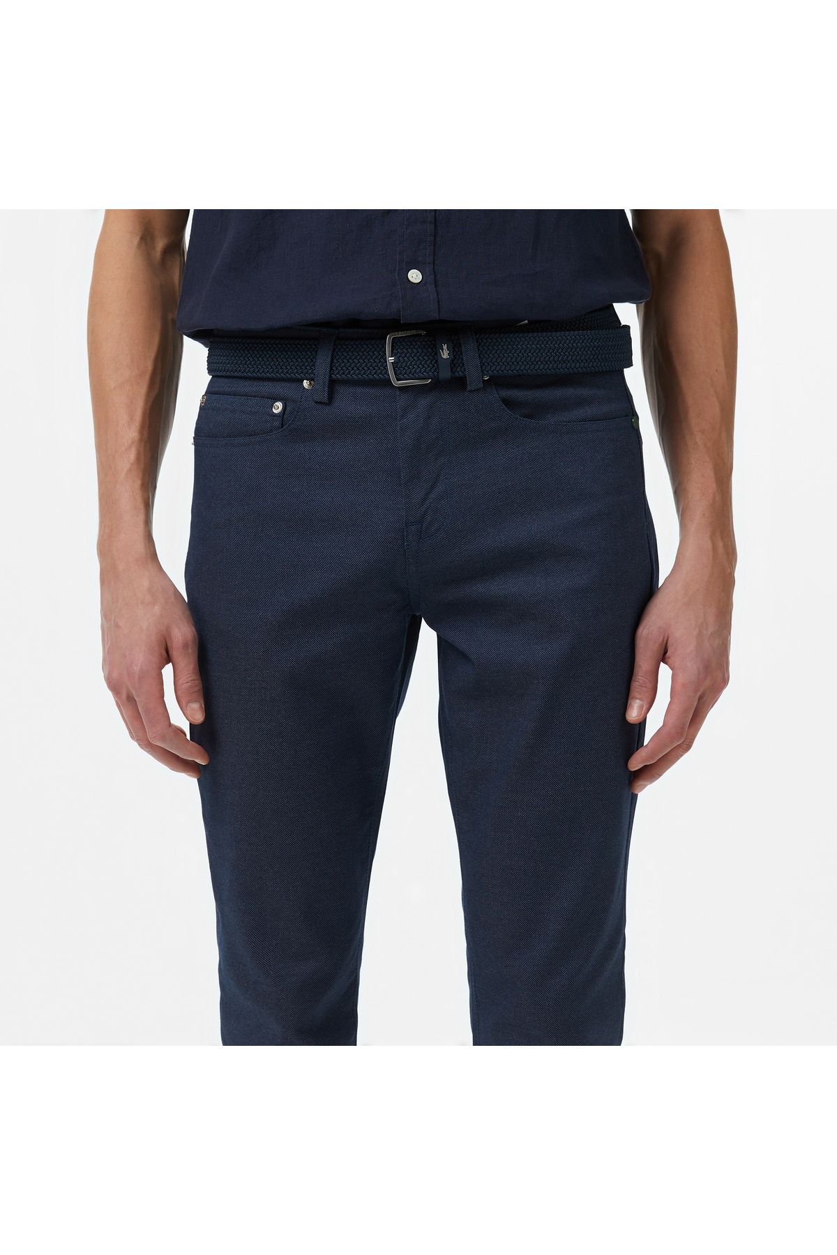 شلوار آبی مردانه باریک و اورجینال Lacoste