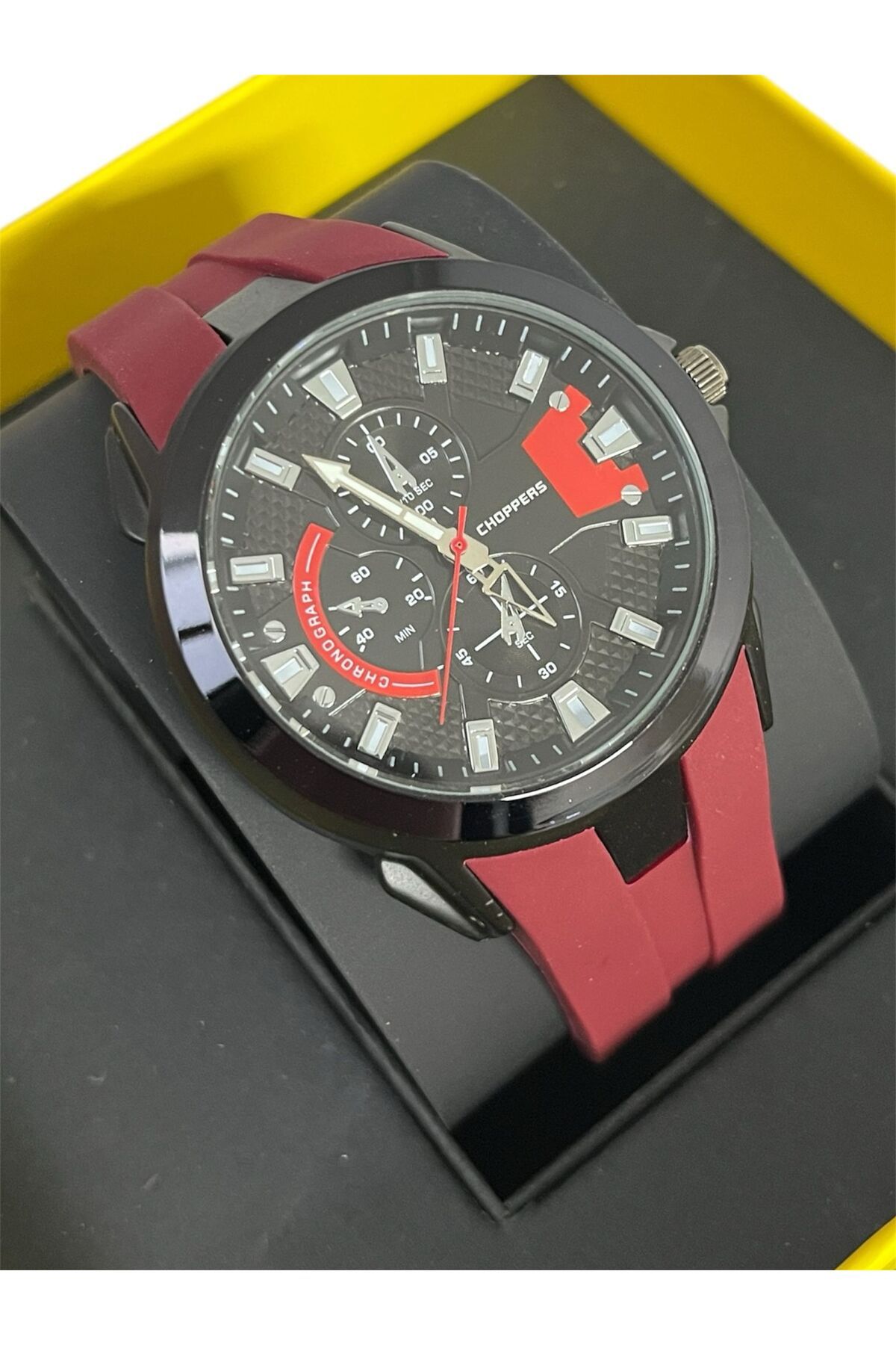 Polo Cross-Sports Style Men's Wrist Watch - Silicone Cord 2