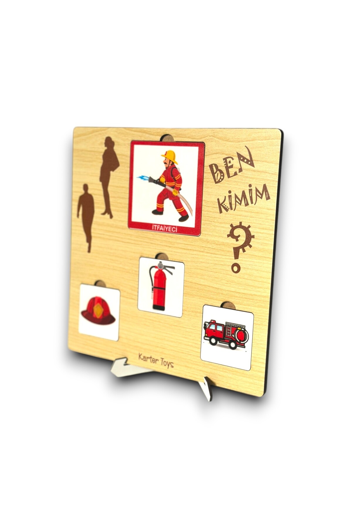 Karter İnovasyon Meslekleri Ögreniyorum,Ahsap Meslek Kartlari,Montessori Egitici Oyuncak,Meslek Kartlari,Meslek Oyunu fotoğrafı 6 (önizleme)