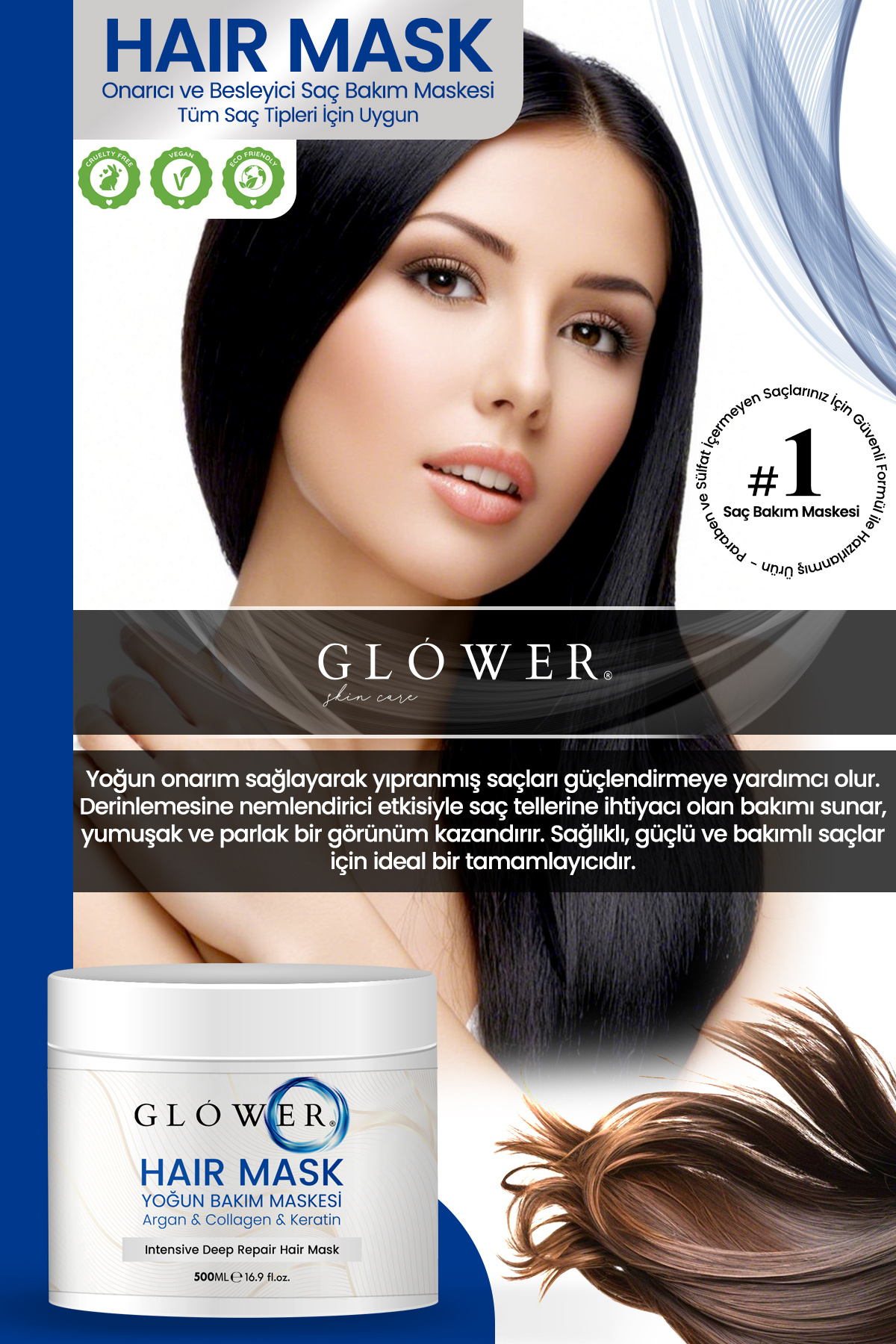 Hair Botox Saç Maskesi - Besleyici ve Koruyucu Etki 500ML — glw_004_sacmaskesi — تصویر 3 از 4