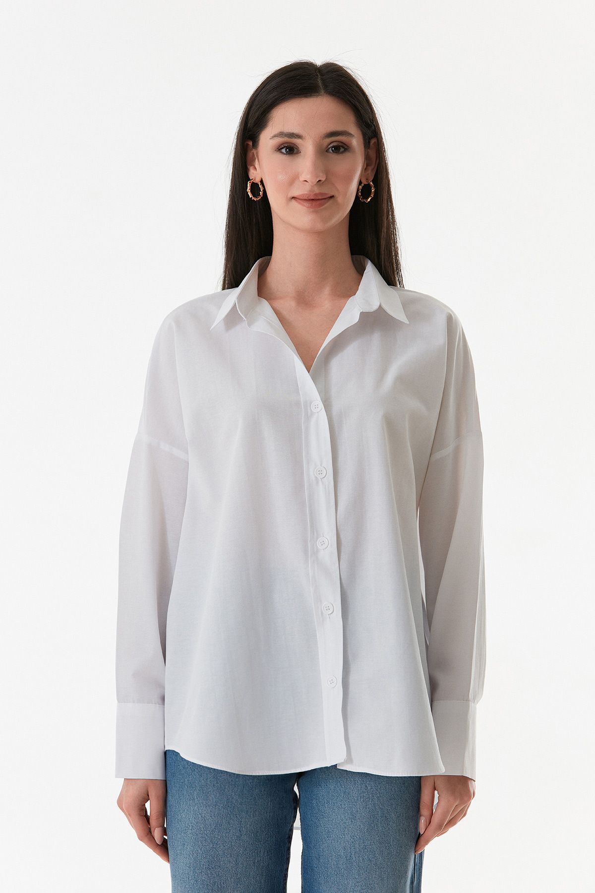 Fulla Moda-Basic Long Back Casual Shirt 8