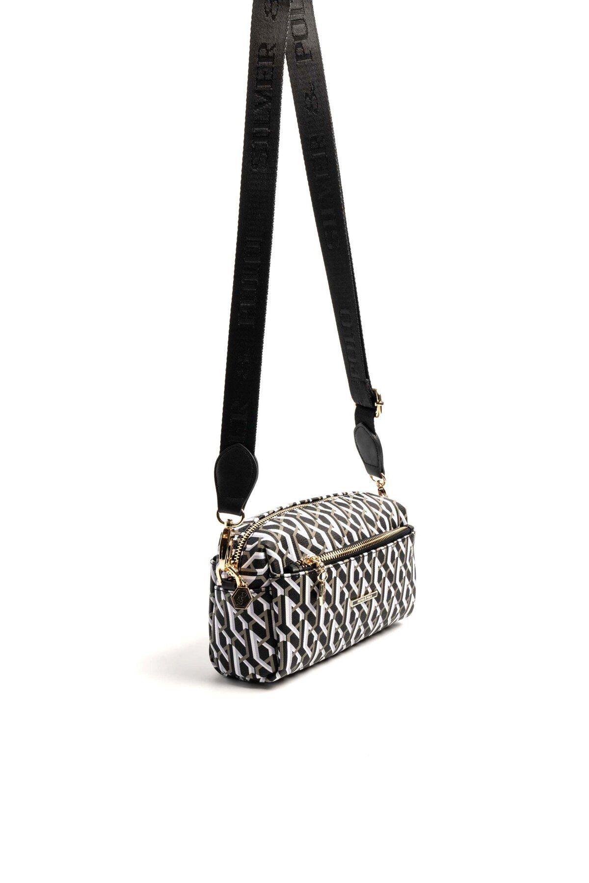 Silver Polo-Silver & Polo Black Sp1142 Women's Crossbody Bag 2