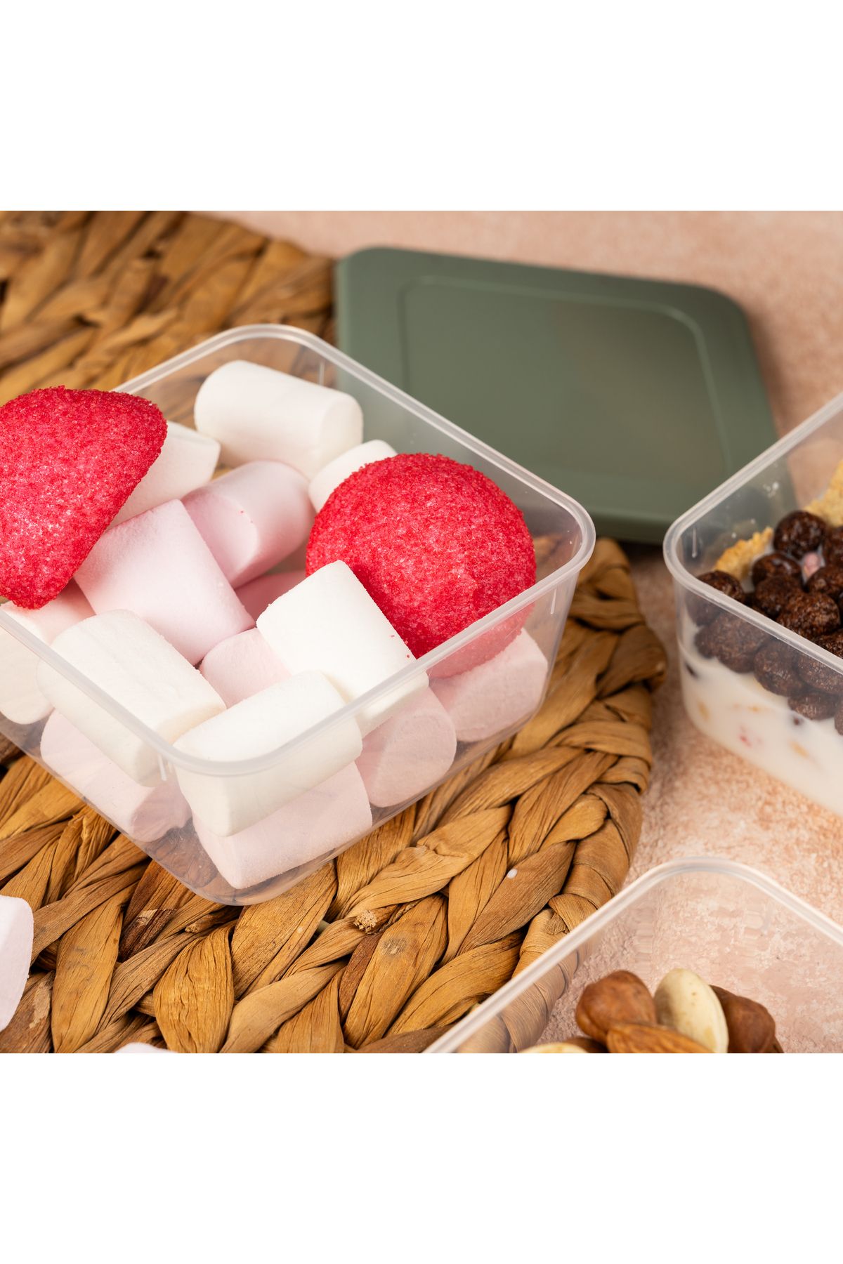 Sunplast-Pack of 4 Me Mini Storage Container with Lid, Food, Picnic Storage Container, Breakfast Set 8