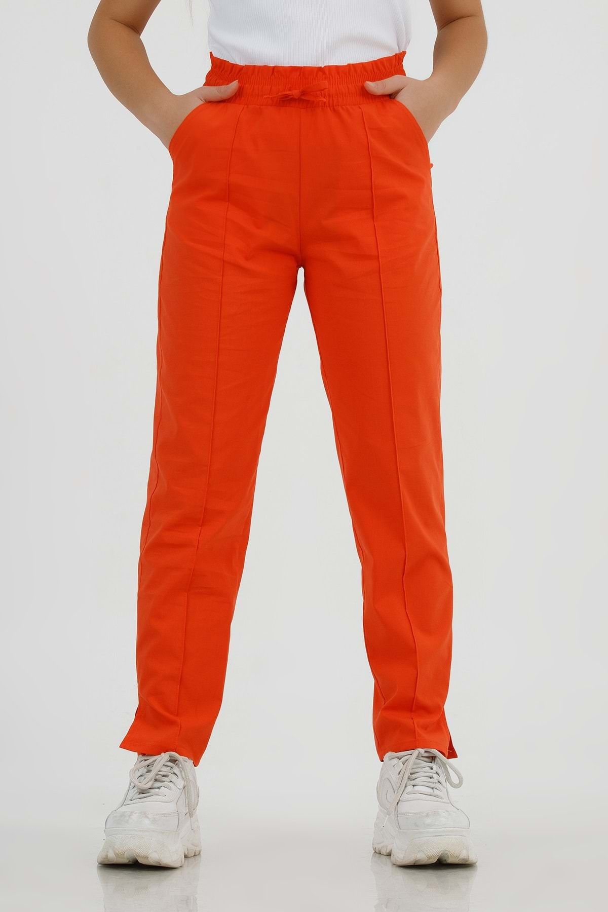 wakawakakidsstore Bağcıklı Bol Paça Kız Çocuk Pantolon