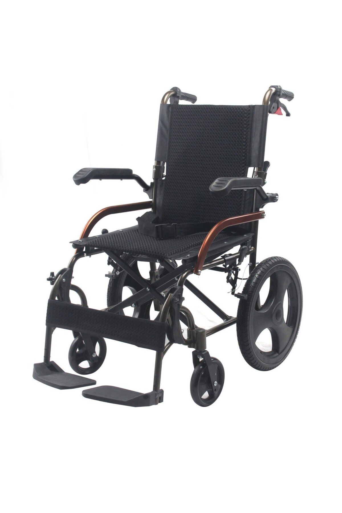 medikaltec Comfort Plus GK863LABJ-12 Jet Black Transfer Alüminyum Tekerlekli Sandalye