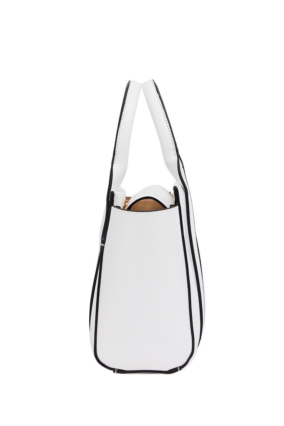 Madamra-Weiße Mini-Hand- und Umhängetasche für Damen 5