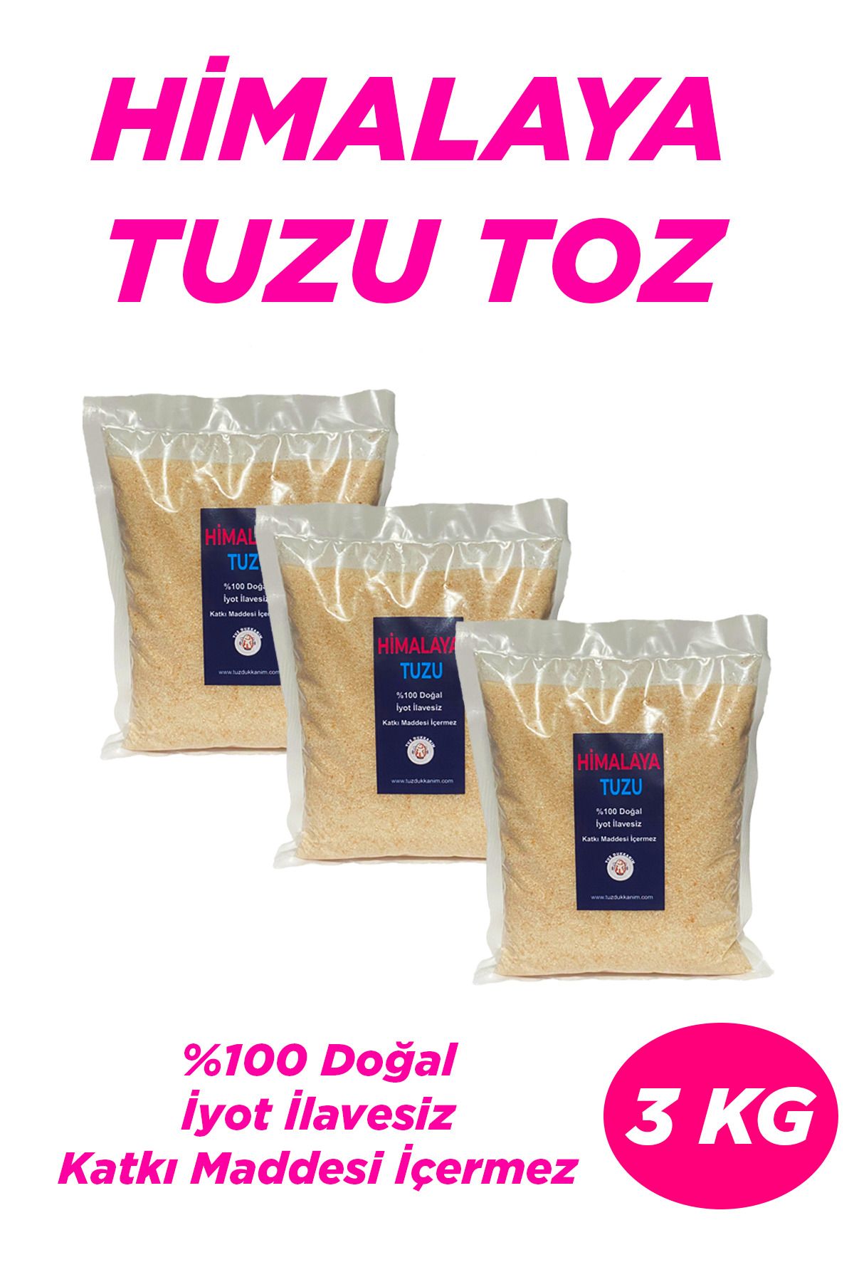 Seta Himalaya Tuzu Toz 3 KG Pembe