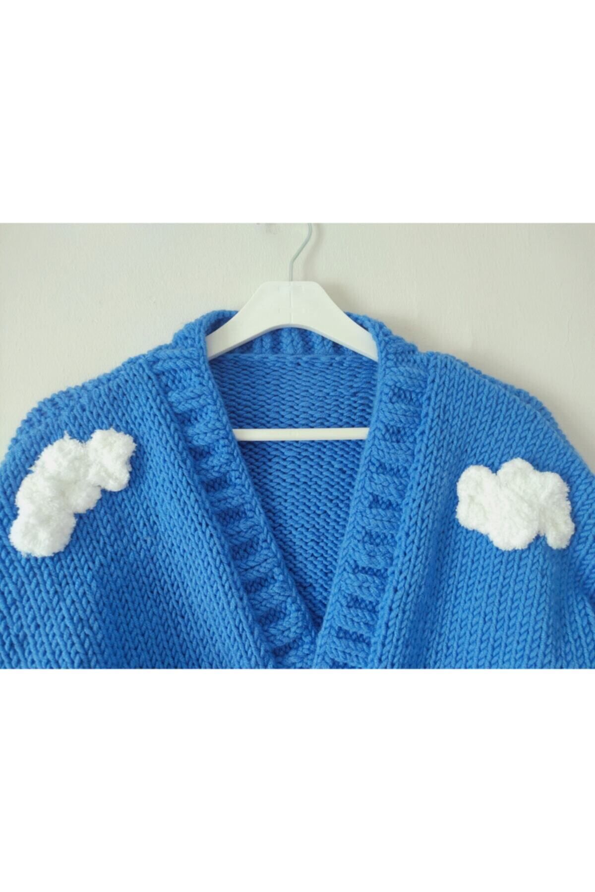 angora handmade-سترة نسائية بنمط سحابة، سترة محبوكة يدويًا بنمط ثلاثي الأبعاد، نمط سحابة منقوش ثلاثي الأبعاد مقاس كبير 2