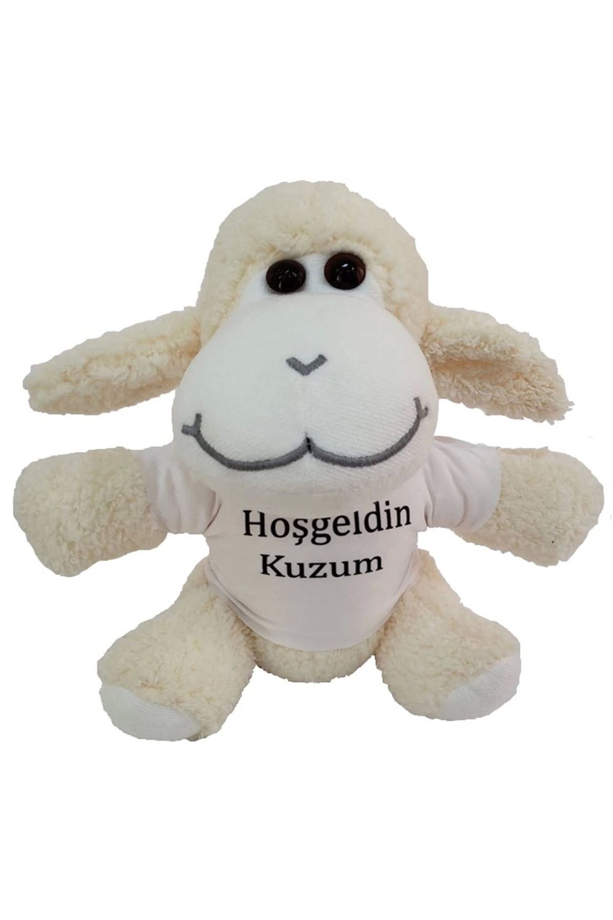 Evinso Hoşgeldin Kuzum Tişörtlü Peluş Kuzu