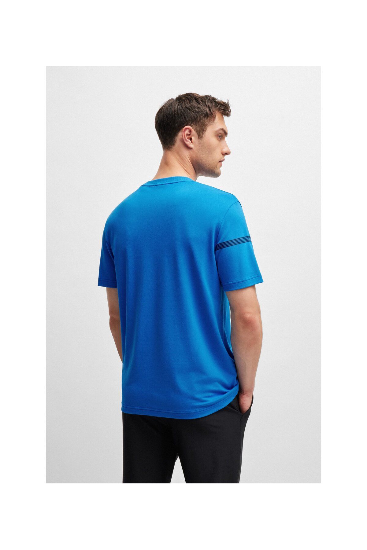 تی شرت مردانه T SHIRT با پنبه راه و آرم مخلوط BOSS