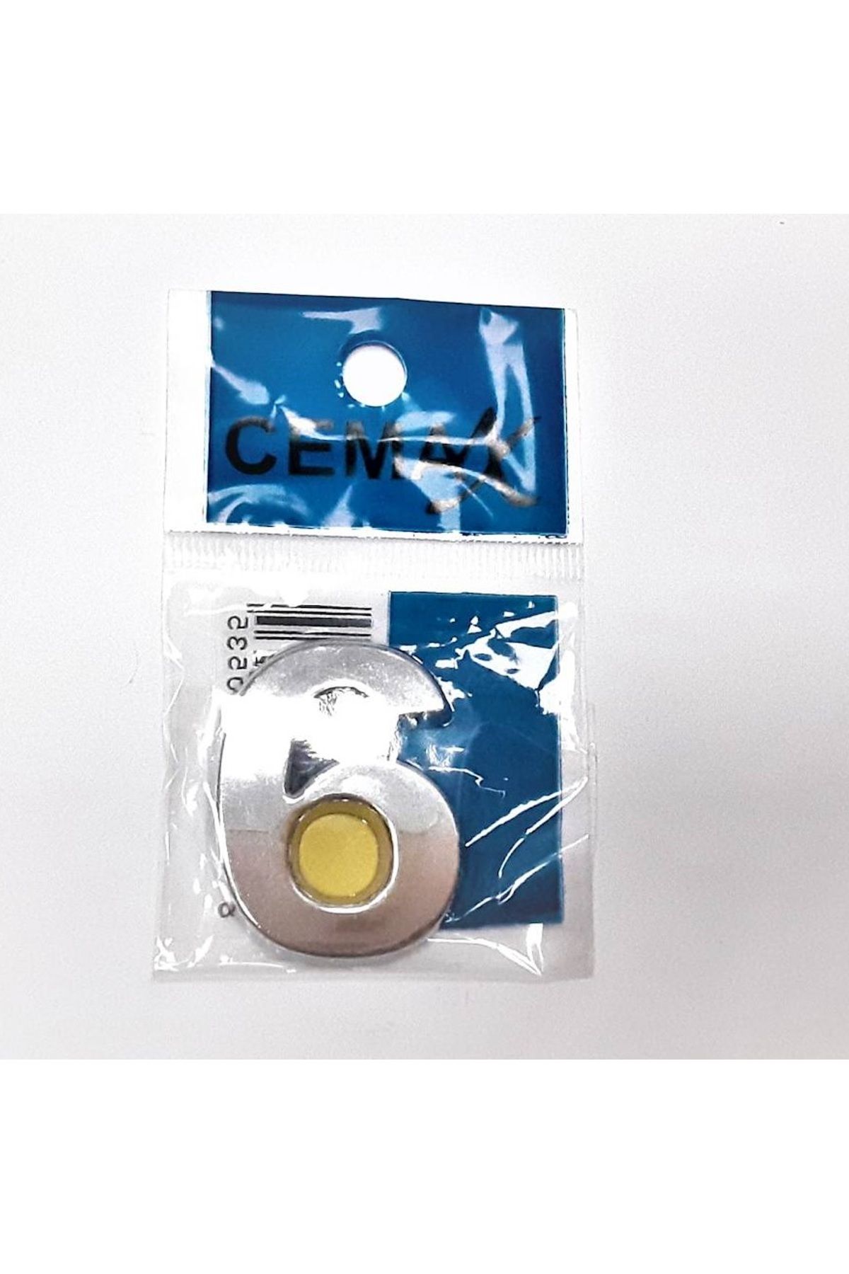 Albayrak 4 Cm Plastik Krom Kaplama Kapı Numarası - 6