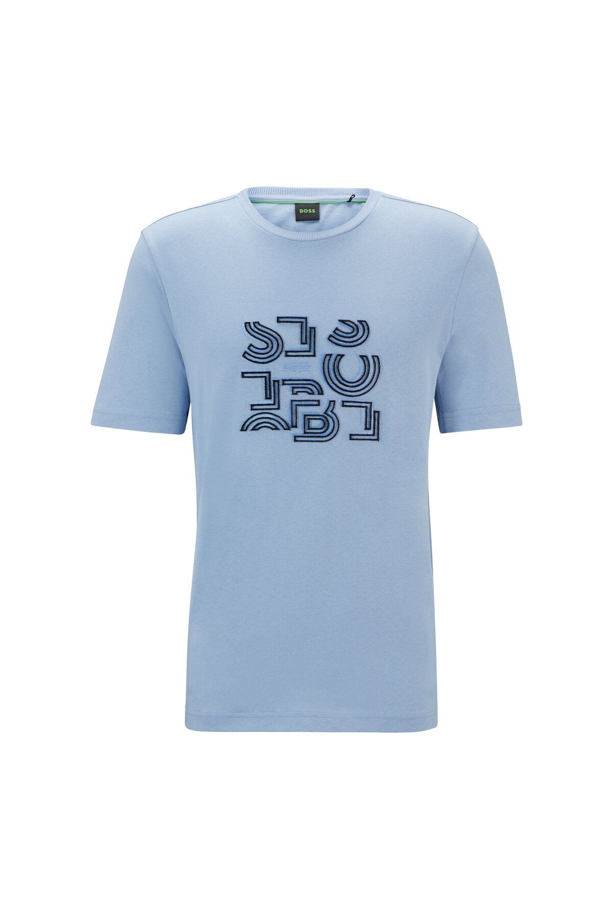 تی شرت مردانه پنبه الگوی تایپوگرافی با برش معمولی T SHIRT BOSS
