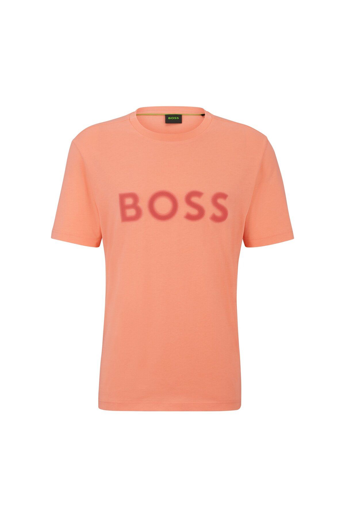 تی شرت قرمز مردانه پنبه برش معمولی T Shirt BOSS