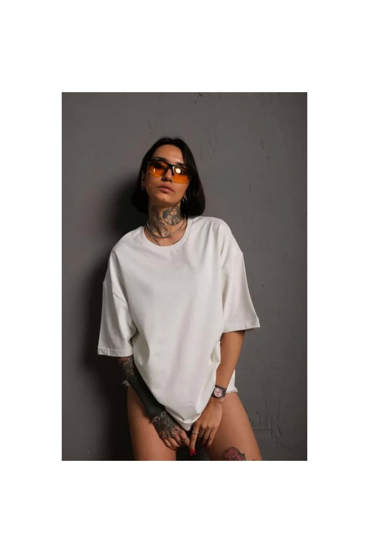 Narnuga 24/1 Düz A Kalite Oversize Tshirt