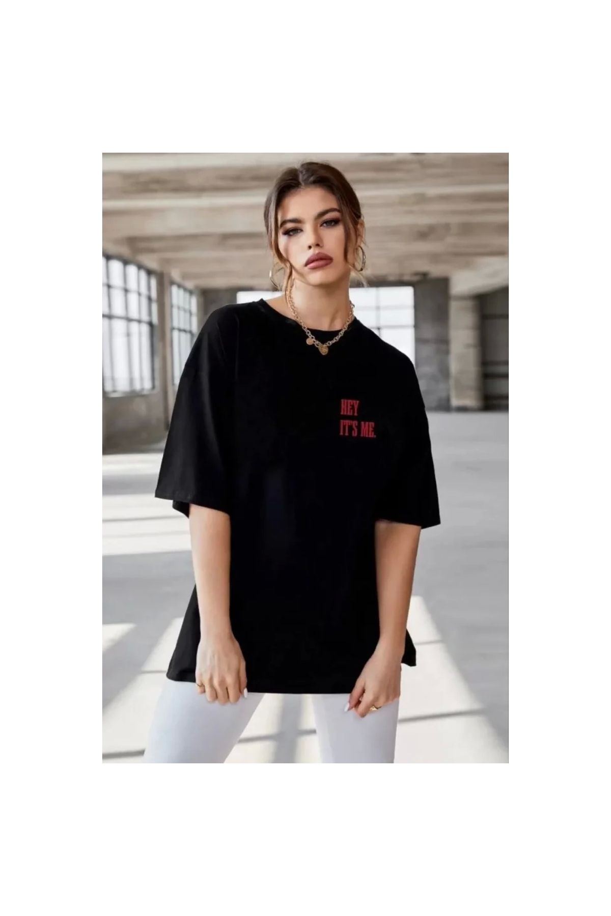 Narnuga Unisex Baskılı Oversize TShirt
