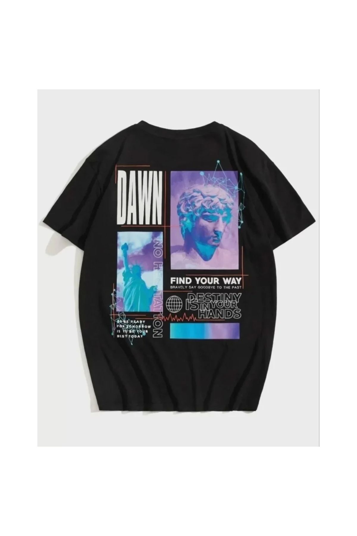 Narnuga Unisex Baskılı Oversize TShirt
