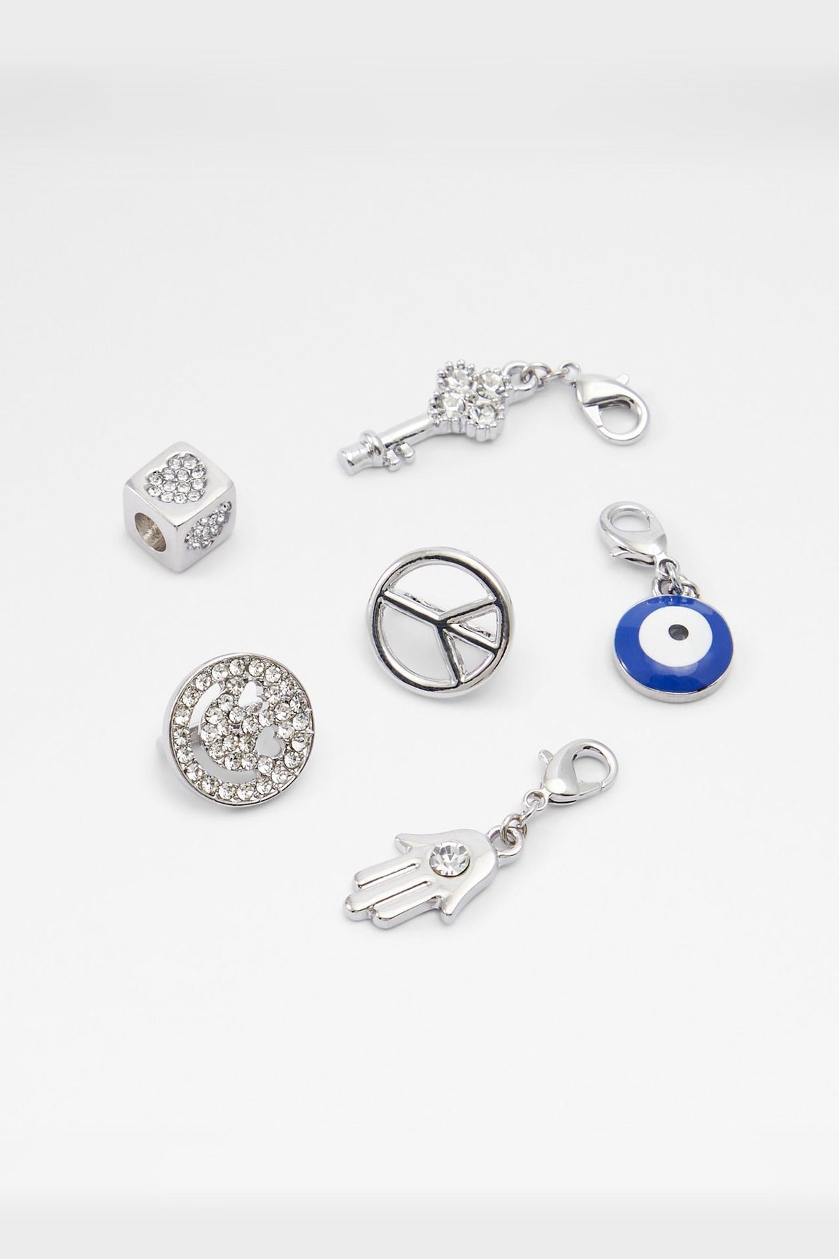 LACECHARMS - زیورآلات چند کفشی زنانه نقره ای شفاف Aldo