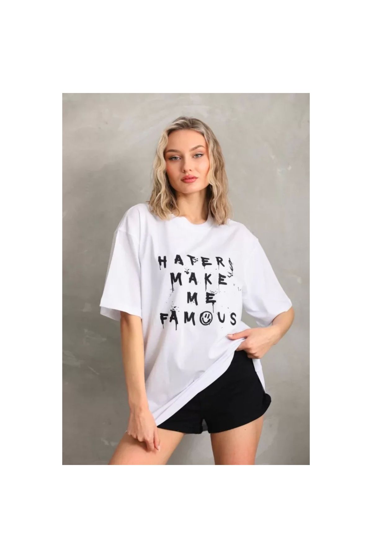 Narnuga Unisex Baskılı Oversize TShirt