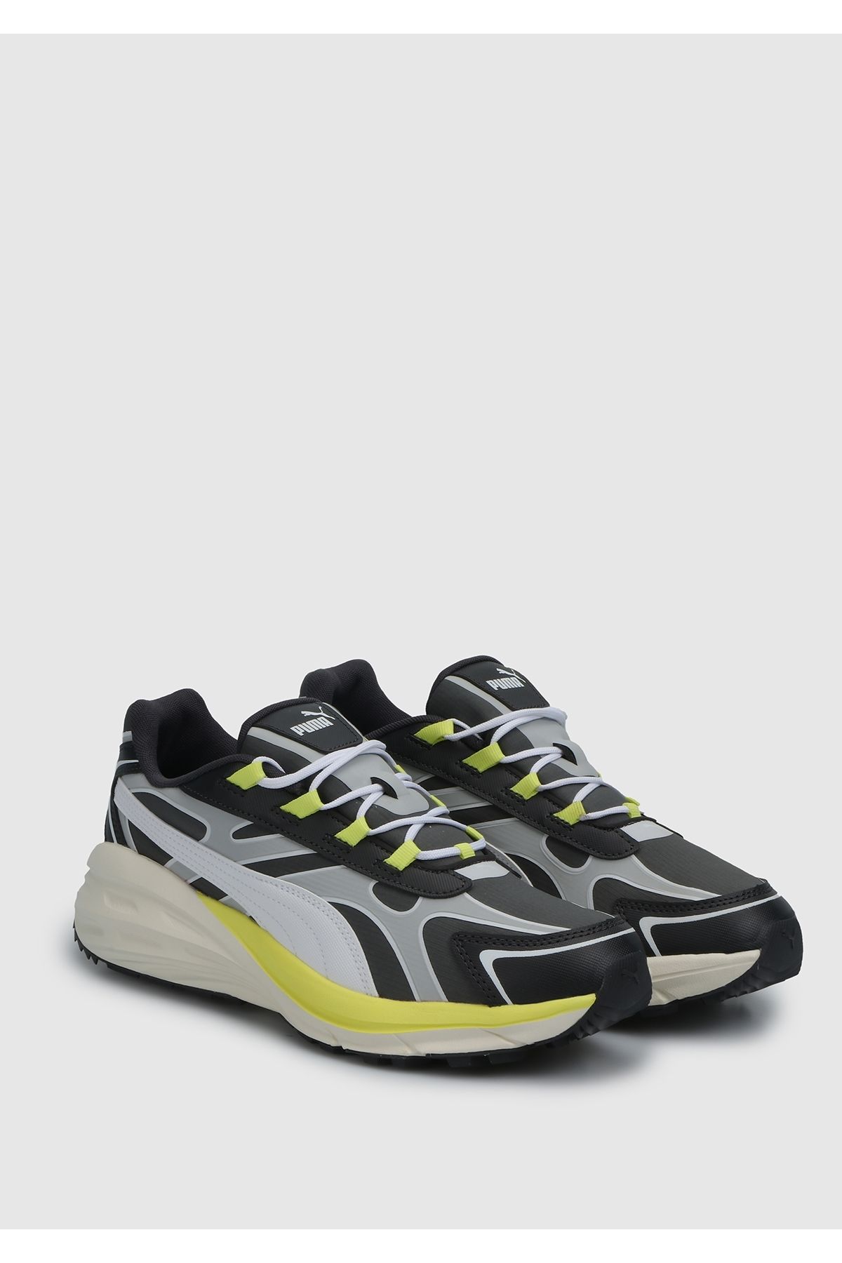 Puma-Puma Hypnotic Ls – Tenisky Abrupt Shadow Grey, Cool Light Grey a Lime Sheen White 2