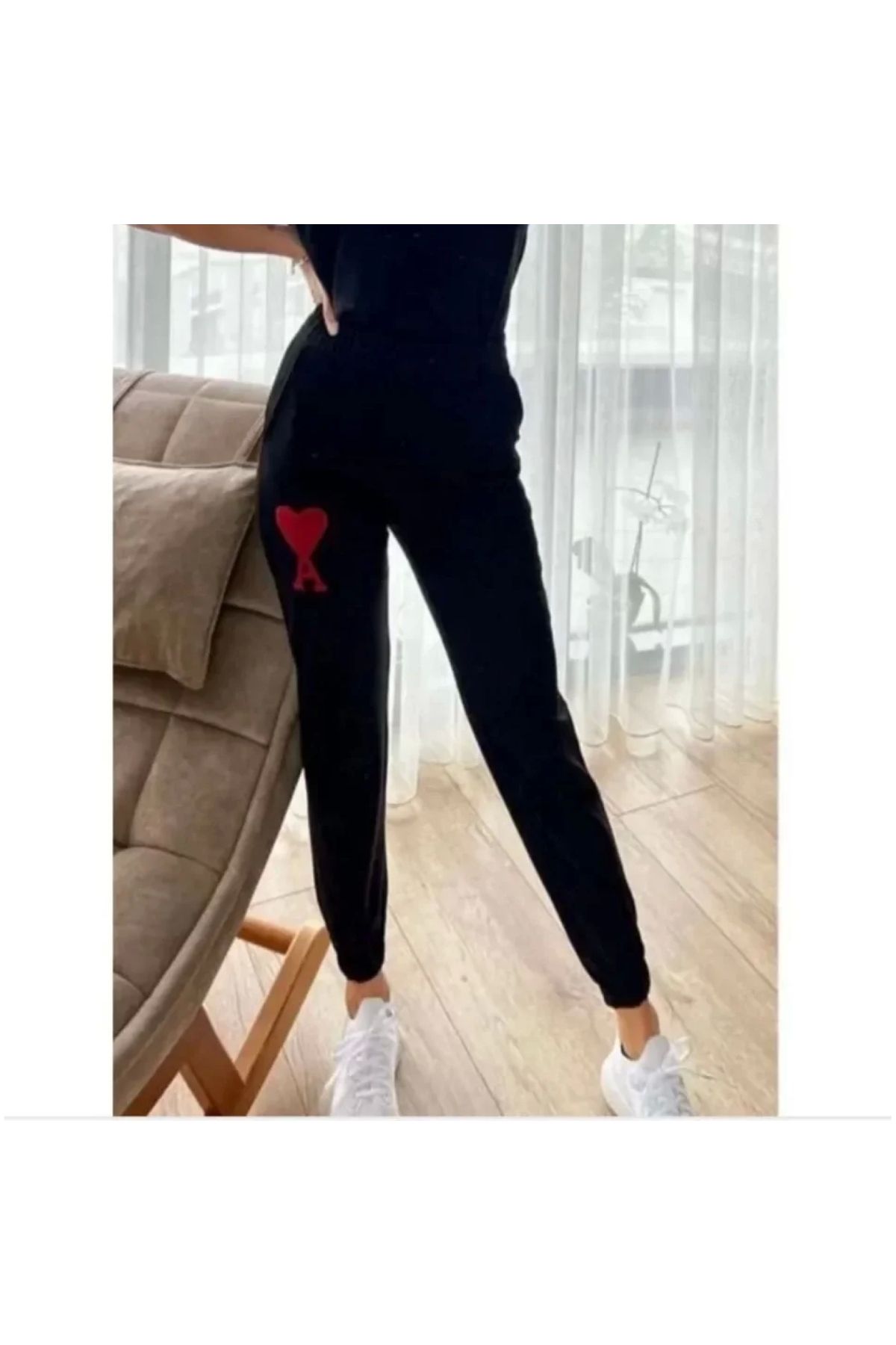 Narnuga Unisex İki İplik Baskılı Oversize Eşofman Altı