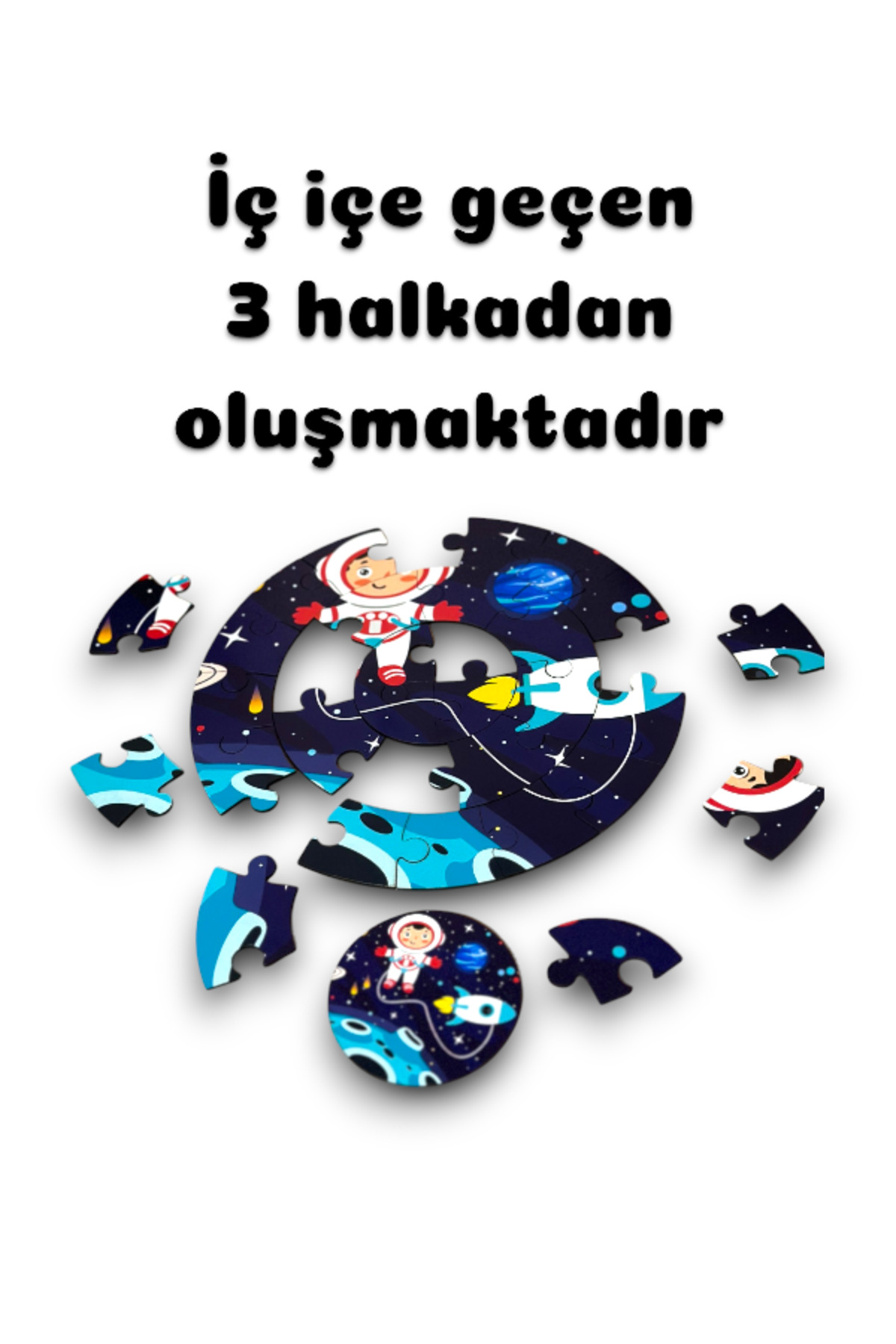 Karter İnovasyon Gezegenleri Öğreniyorum 3lü Set ,Uzay Meraklıları İçin 3 lü Set,Ahşap 3lü Puzzle Seti fotoğrafı 6 (önizleme)