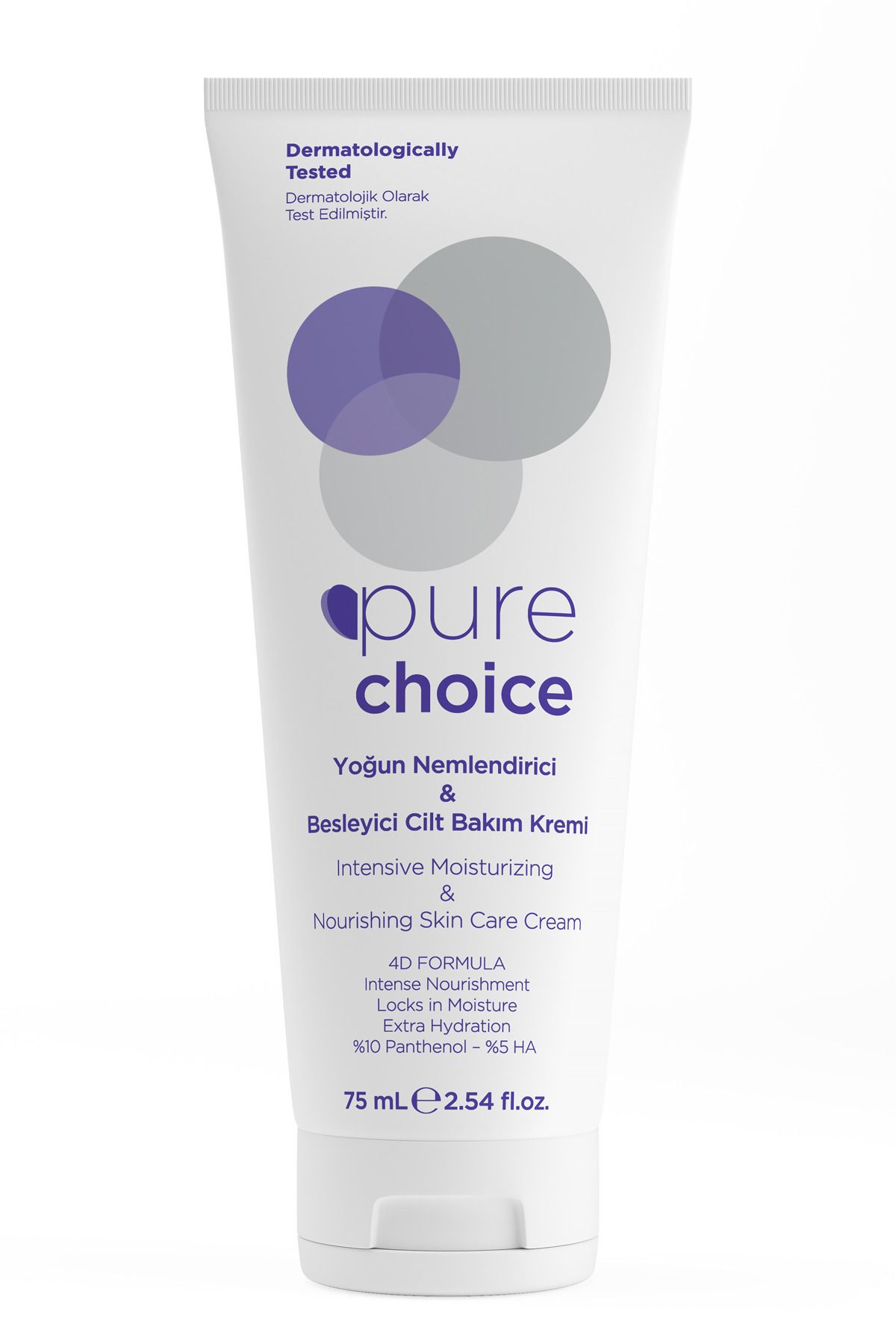 Pure Choice-75 Ml Intensive Moisturizing and Nourishing Skin Care Cream - 4D Formula (10% Panthenol + 5% Ha) 2