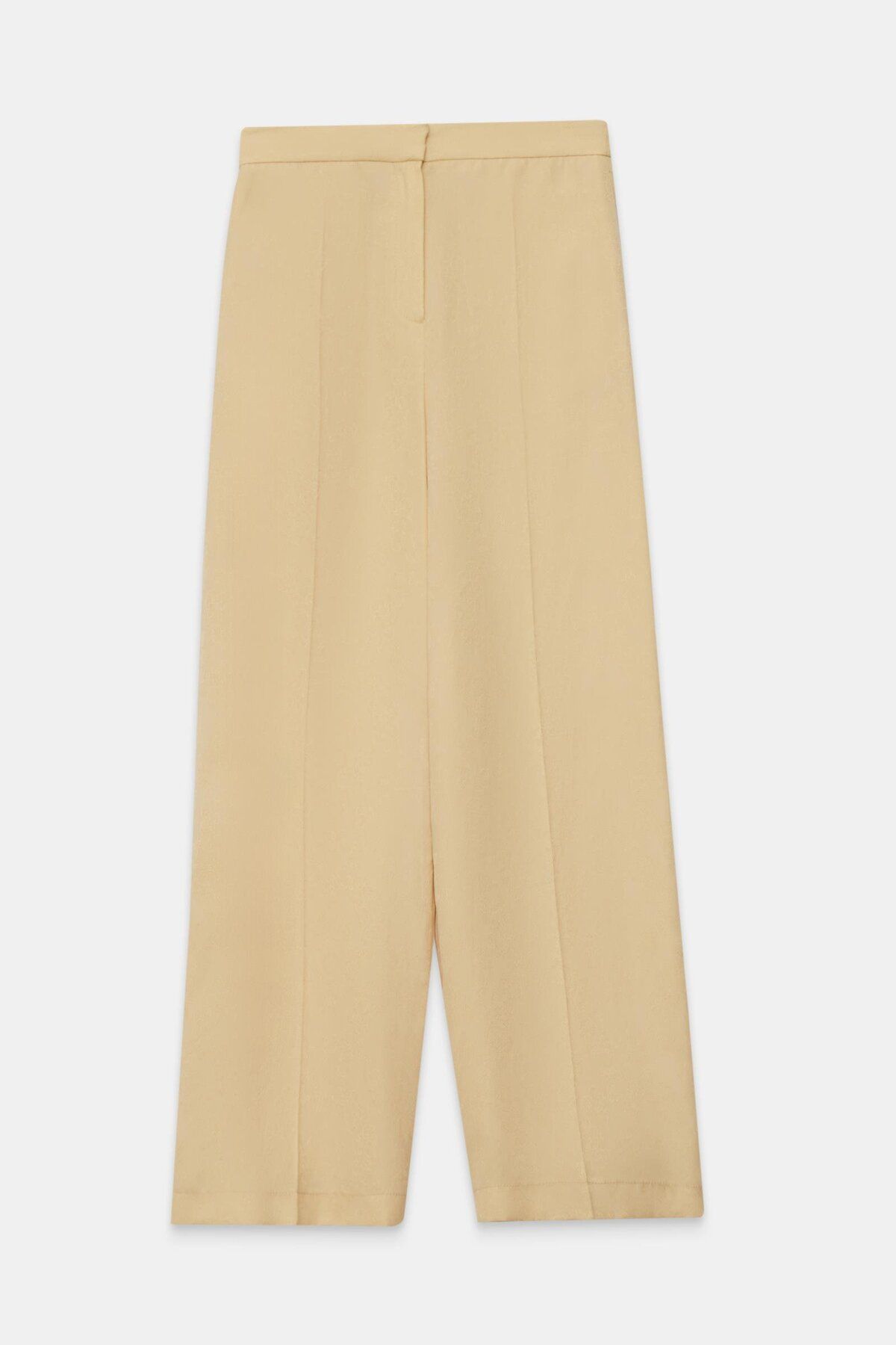 Setre-Butter Yellow Relaxed Fit Patterned Trousers 5