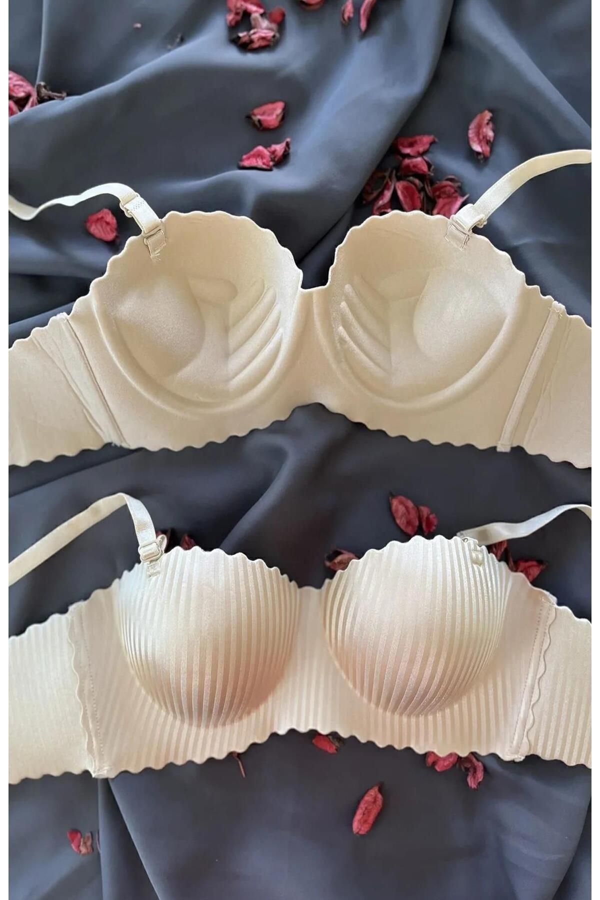 DoDe Flora-Laser Cut Double Push up Double Support No Underwire Bra F.C. 1204 5