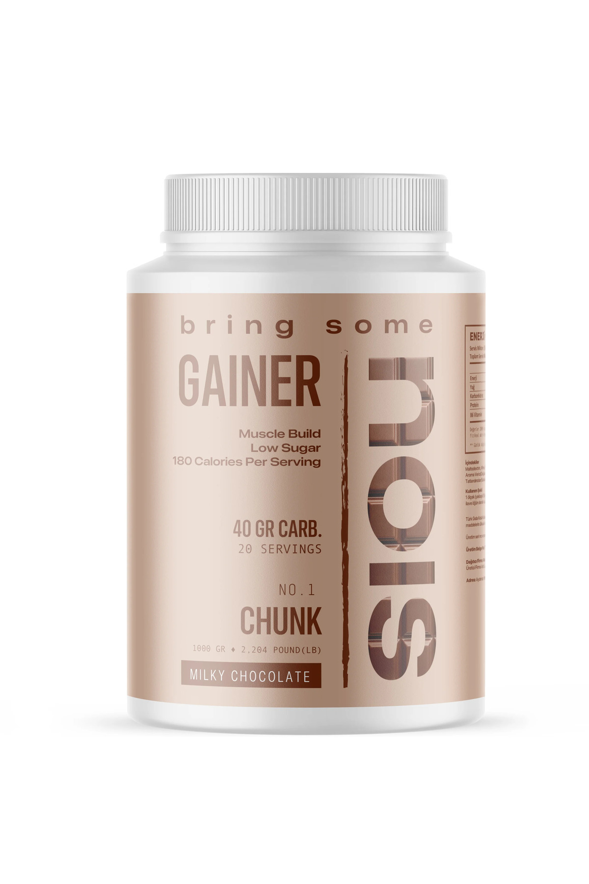 Nois Nutrition NOIS GAINER "CHUNK" Sütlü Çikolata Aromalı 1.000 GR