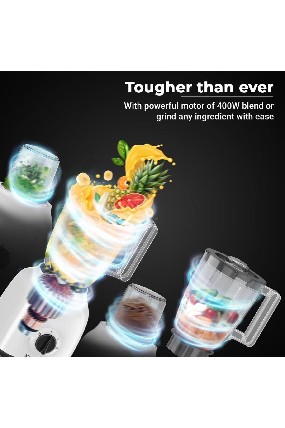 RUSSELL HOBBS-4 in 1 Blender with 2 Multi Mills 7