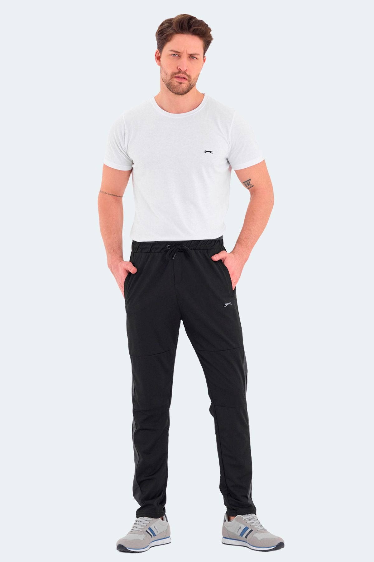 Slazenger-بنطال رياضي أكسفورد للرجال - أسود St10pe115-500s 7