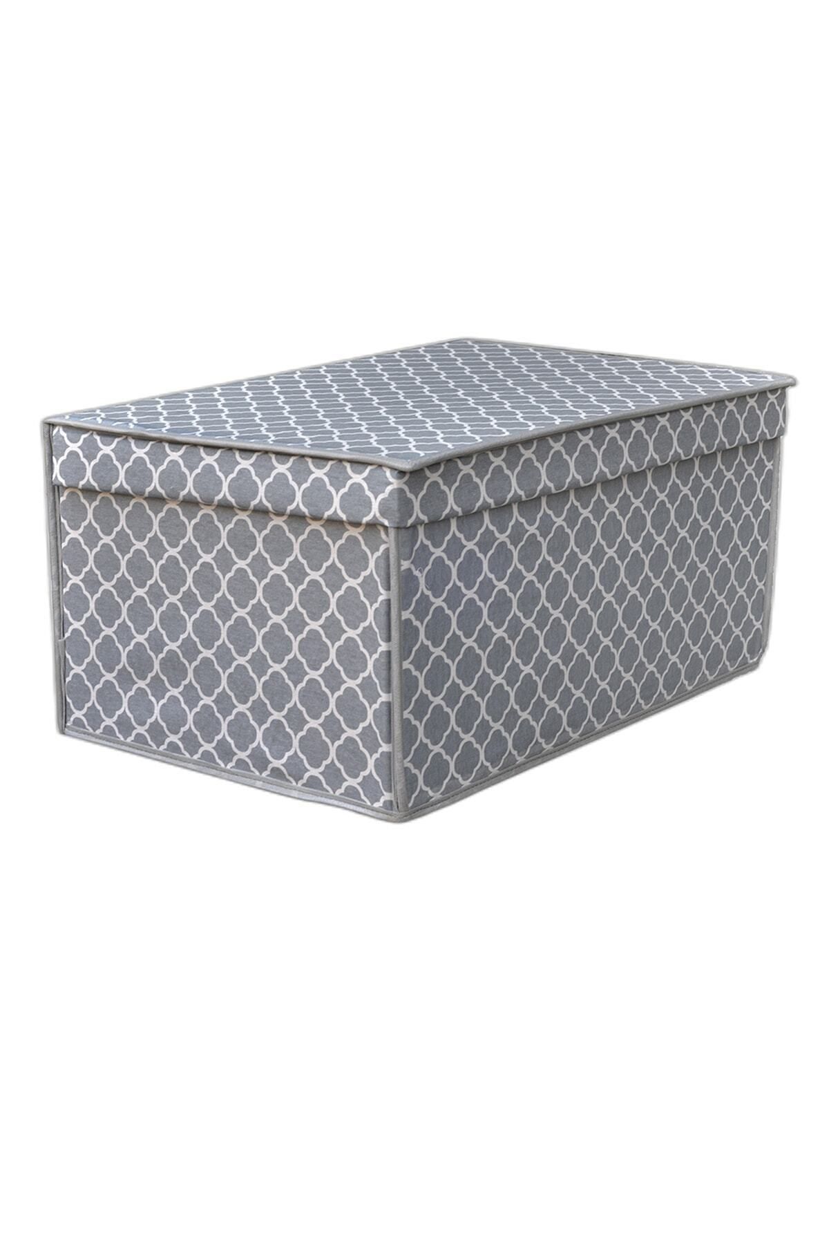 VAYBE-Mega Multi-Purpose Storage Box, Box Storage, Box, Organizer, Toy Box Gray Chain Pattern 40x60x30 5