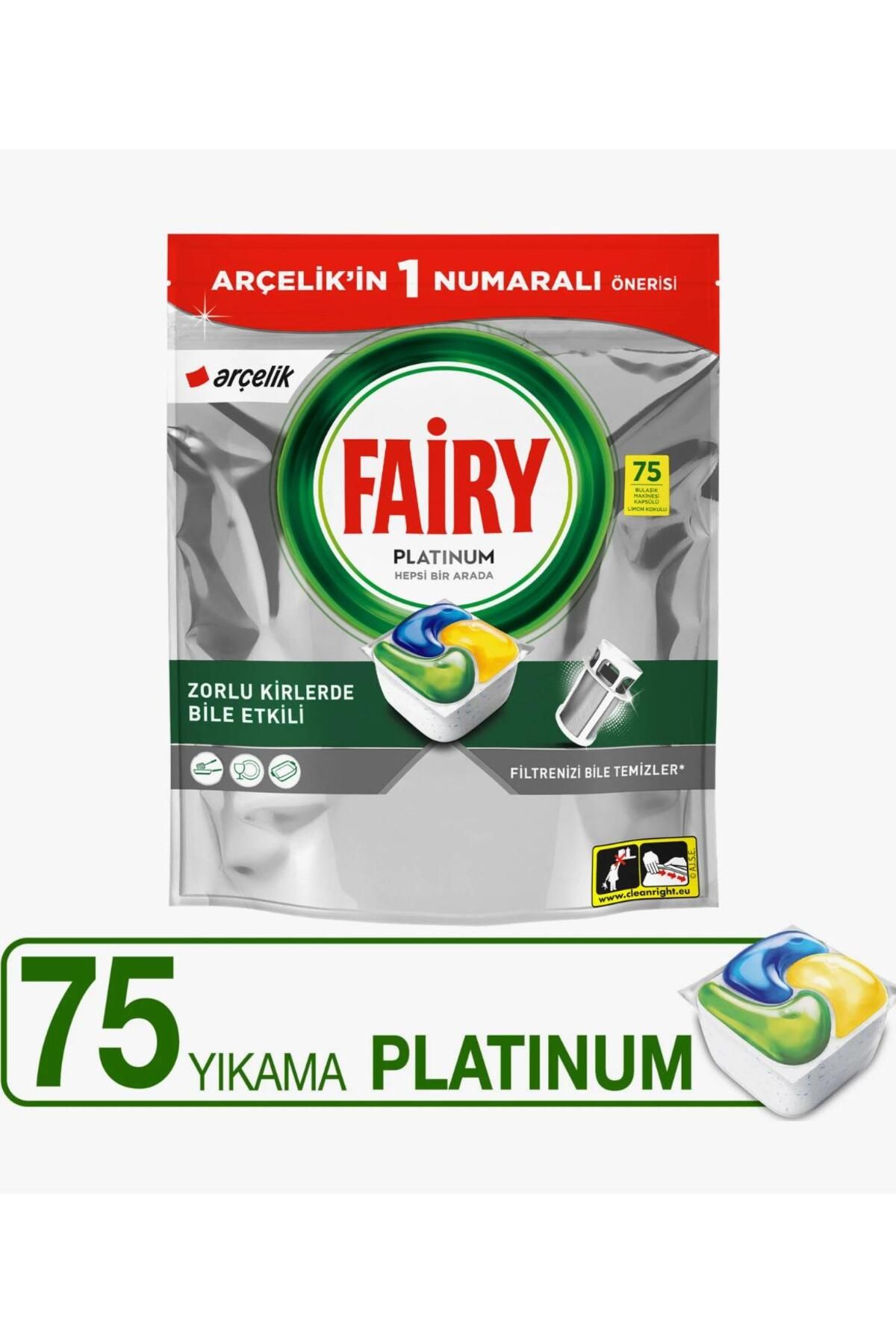 Fairy Platinum Bulaşık Makinesi Deterjanı 75’li Arçelik Özel Paketleri