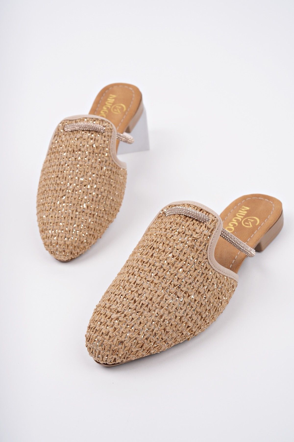 MUGGO-Zi̇nta Closed Front Women's Daily Straw Slippers 1