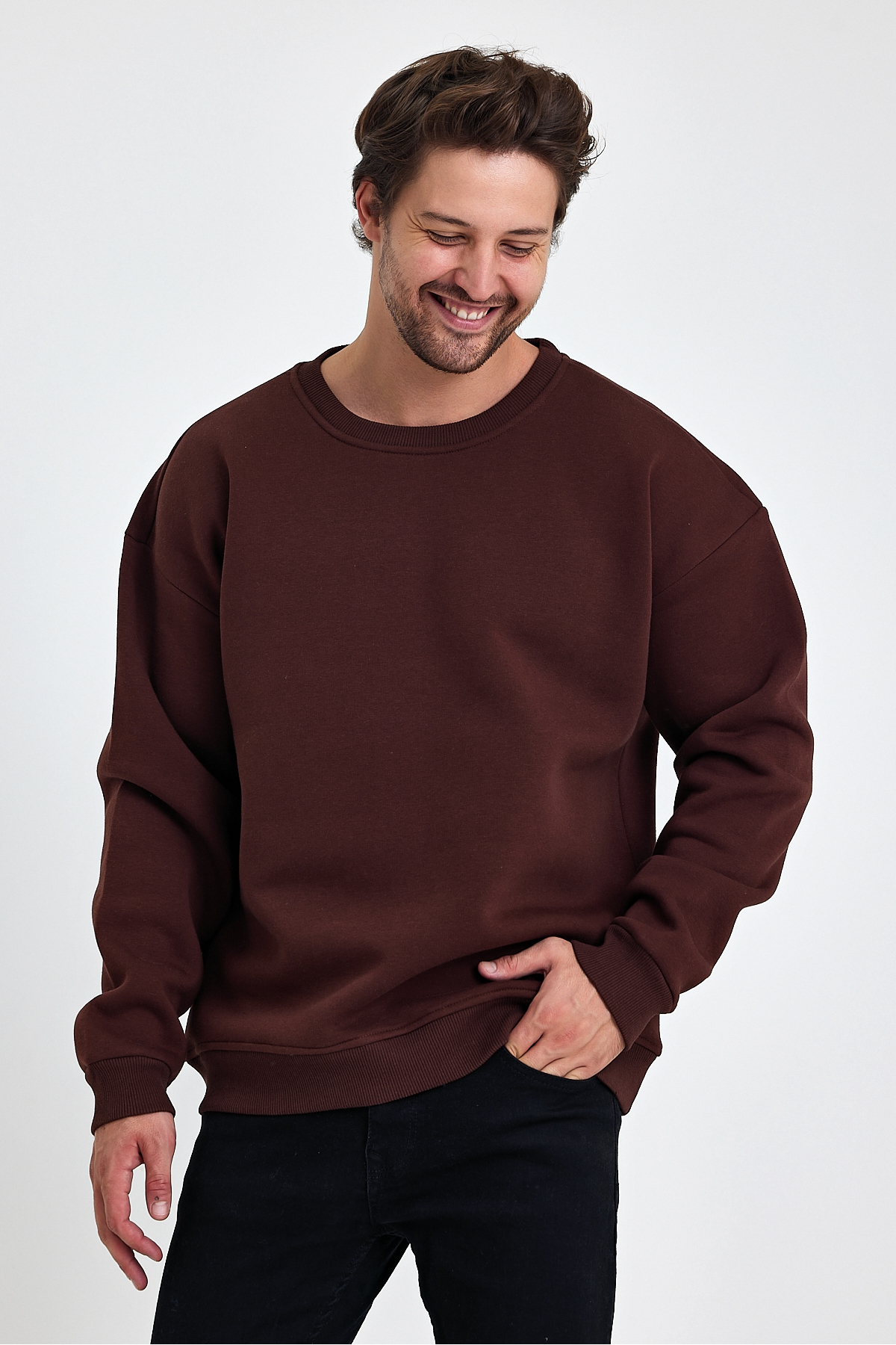 İzumi Sport Unisex şardonlu yumuşak sweatshirt görsel 2