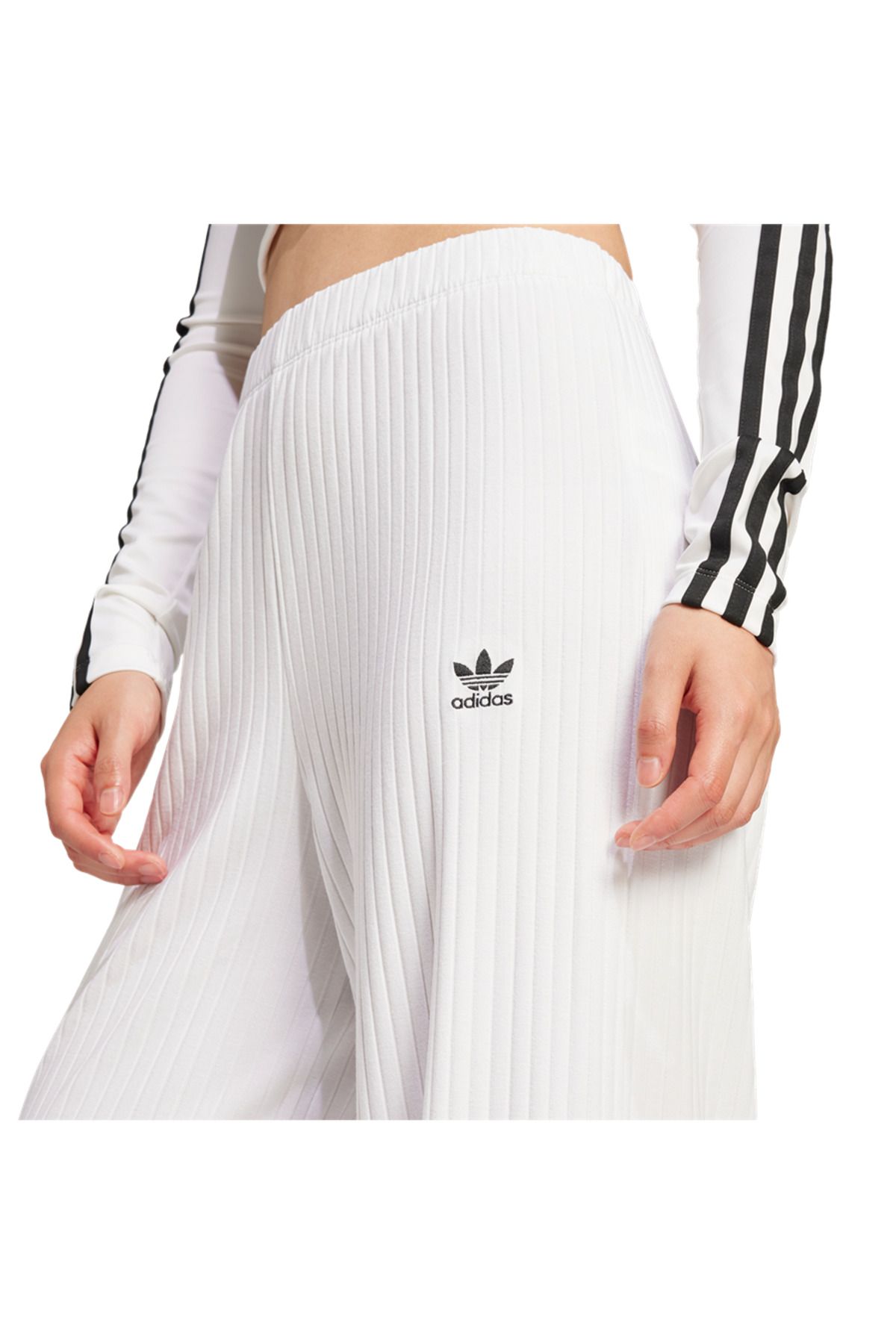 adidas-Women's White Sweatpants - Ess Wr Pant Jd1497 3