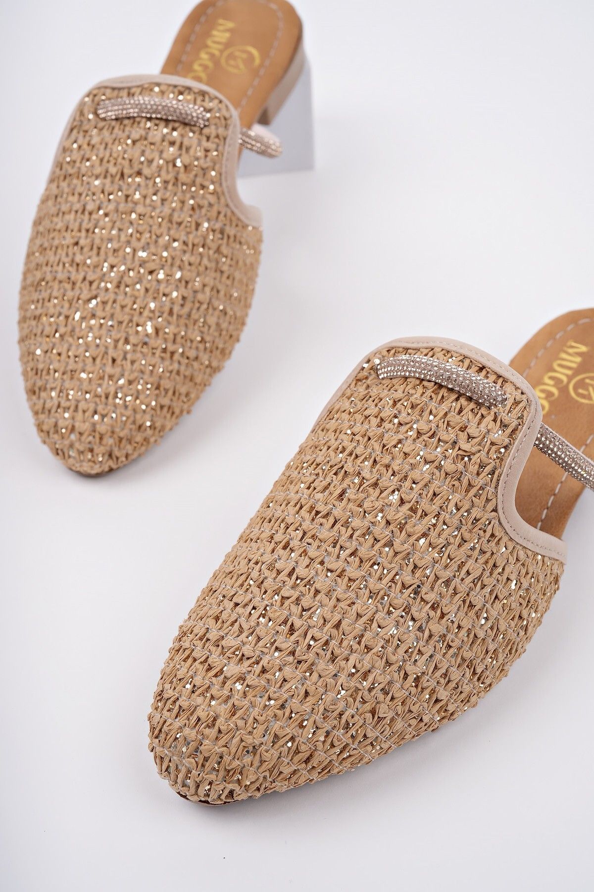 MUGGO-Zi̇nta Closed Front Women's Daily Straw Slippers 3