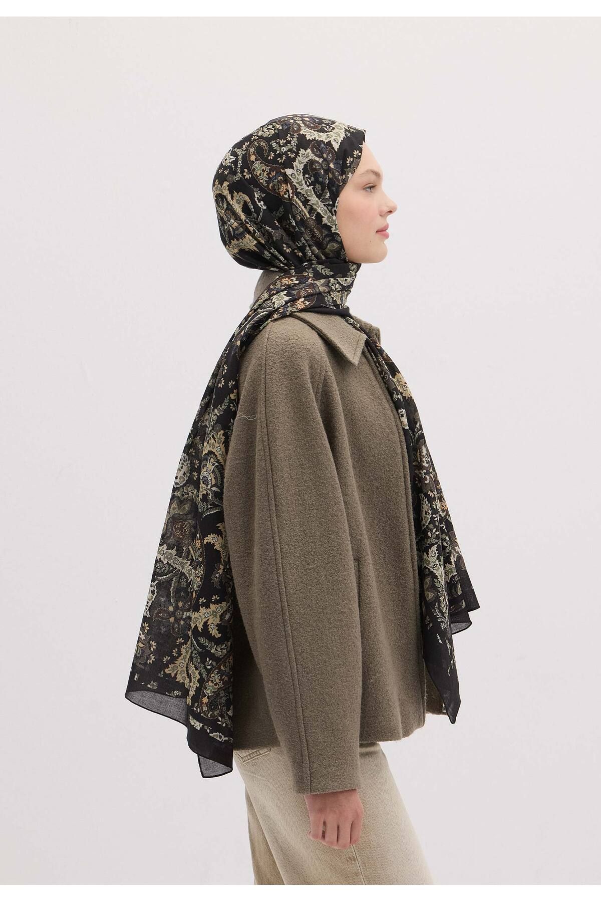 Fresh-Enya Pattern Shawl - Mink 4