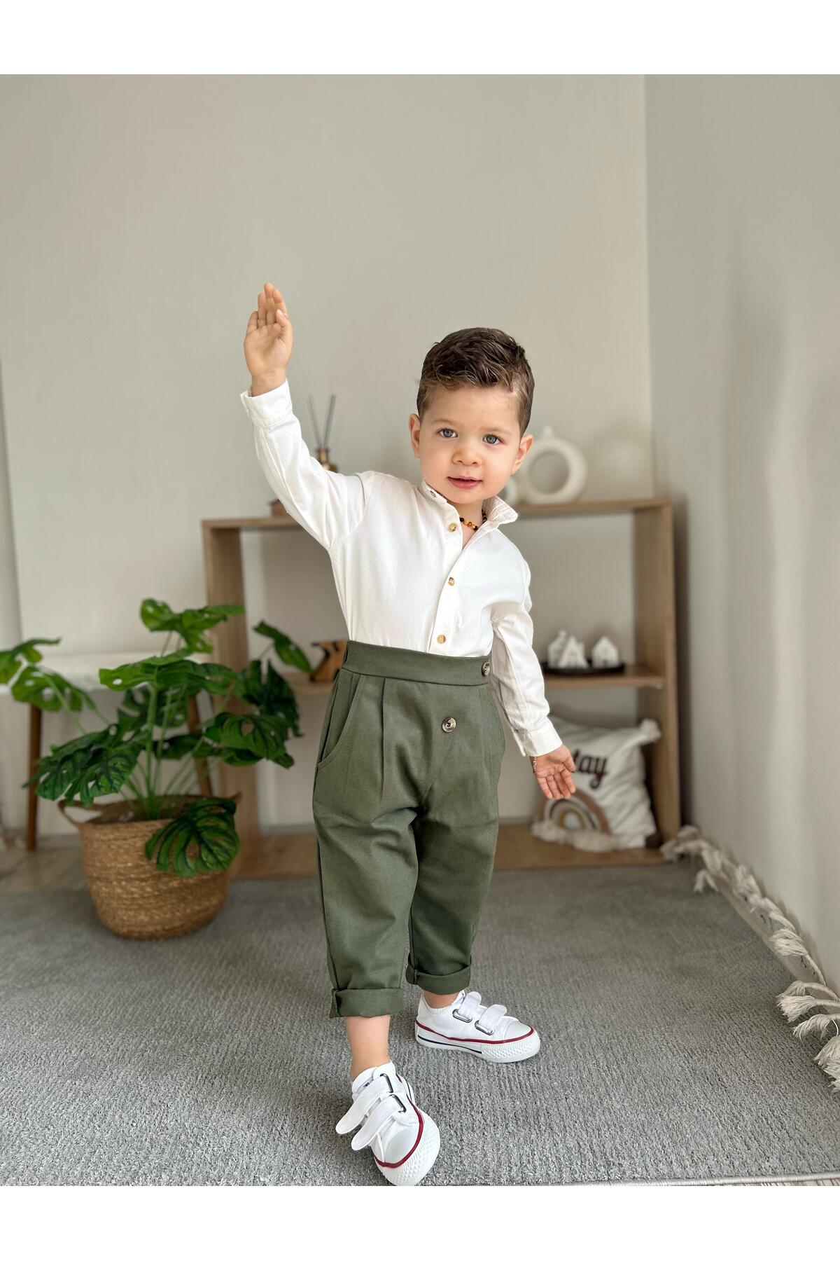 favorimkids Yeşil Pamuklu Takım 2 Lİ ALT ÜST fotoğrafı 5 (önizleme)