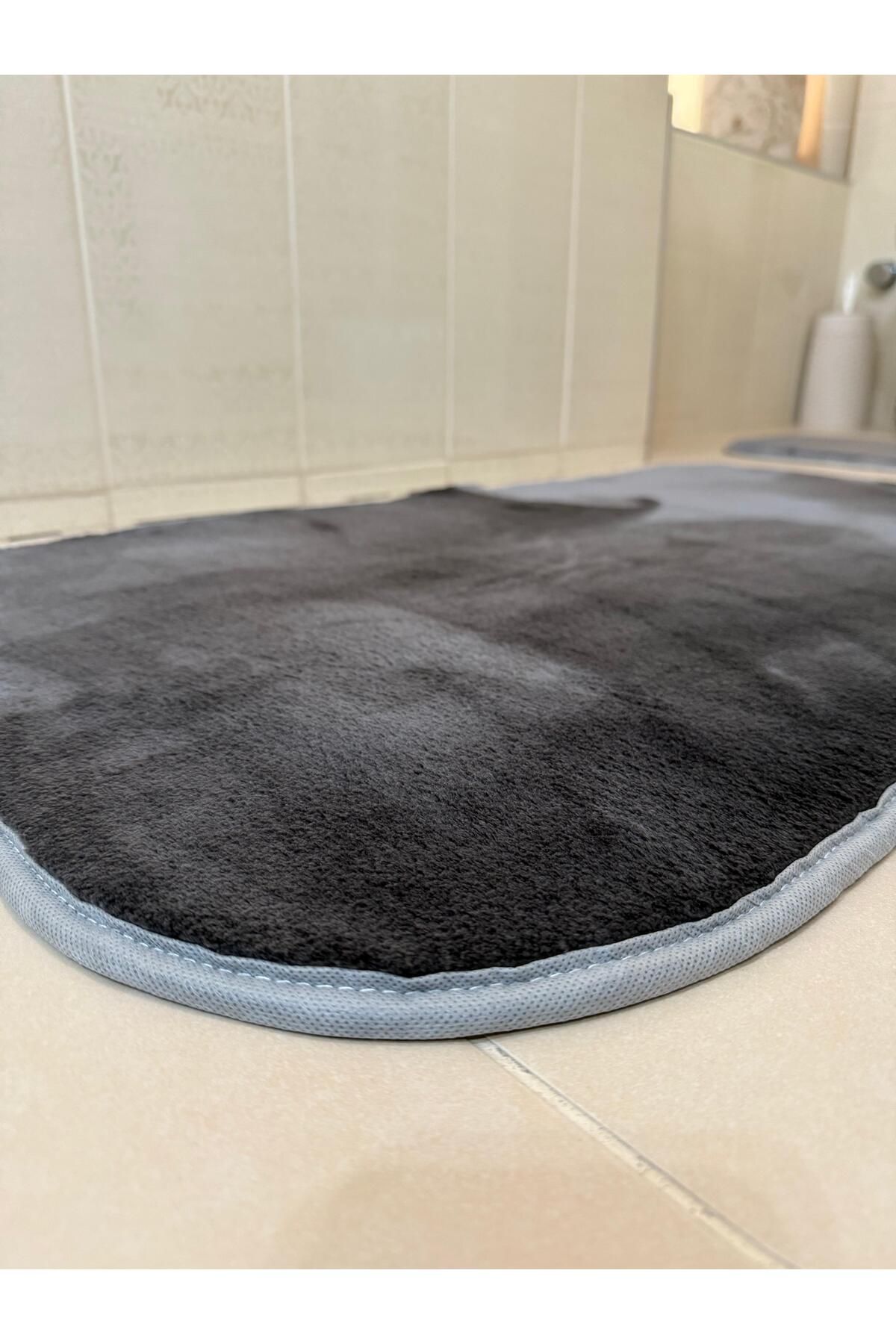 YTR HOME-Plush Soft Mat Washable Non-Slip Dot Base Bath Mat Set of 2 2