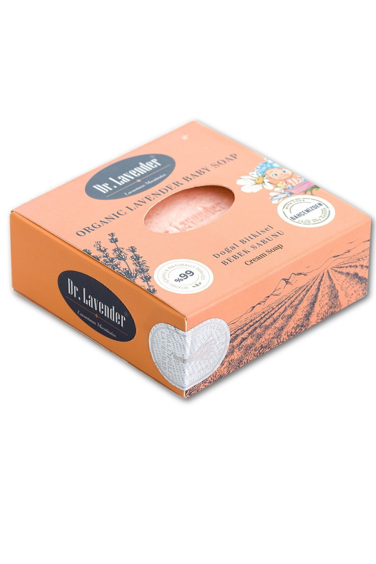 Gallipoli Lavender Dr. Lavender 3 Adet Bitkisel Bebek Sabunu 100 gr fotoğrafı 4 (önizleme)