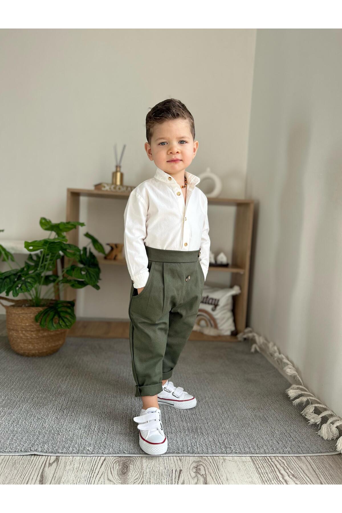 favorimkids Yeşil Pamuklu Takım 2 Lİ ALT ÜST fotoğrafı 3 (önizleme)