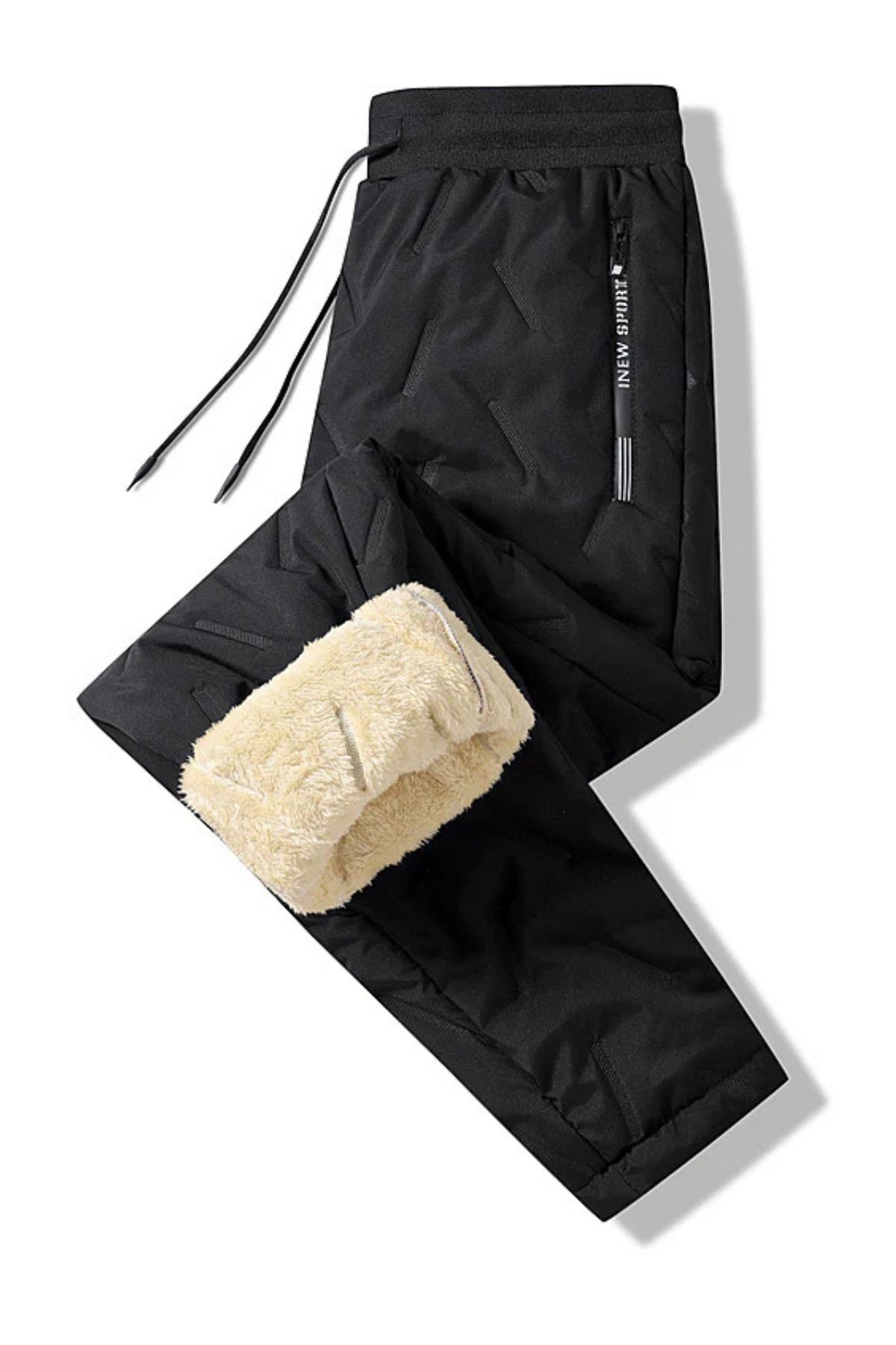 Banivas-Thermal Plush Water and Wind Proof Pants Unisex Warm Winter Pants 3