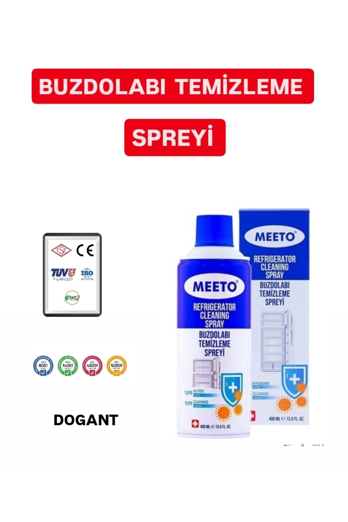 Dogant Anadolu Sanayi ve Ev Tipi Buzdolabı Temizleme Spreyi